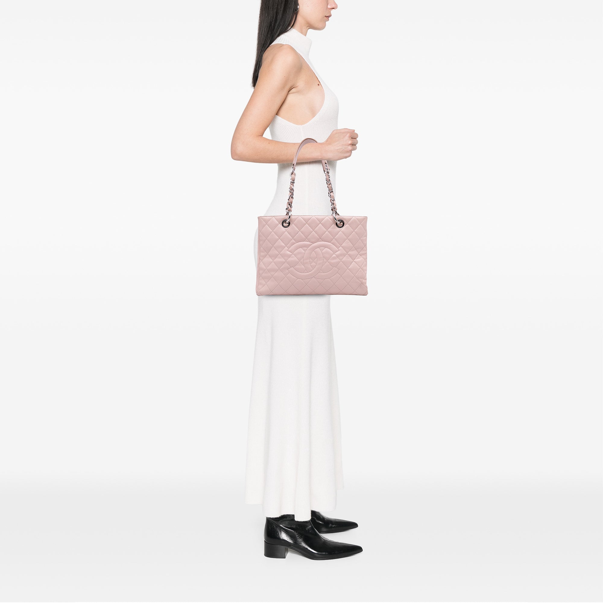 Chanel Caviar Grand Shopping Tote - image 10