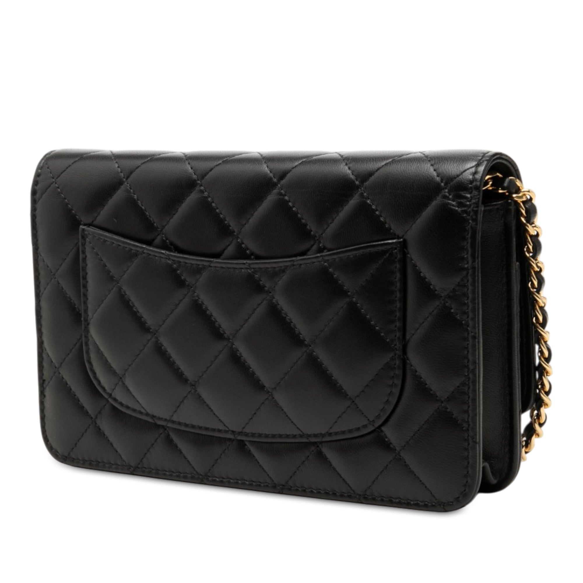 Chanel CC Quilted Lambskin Wallet On Chain - image 2