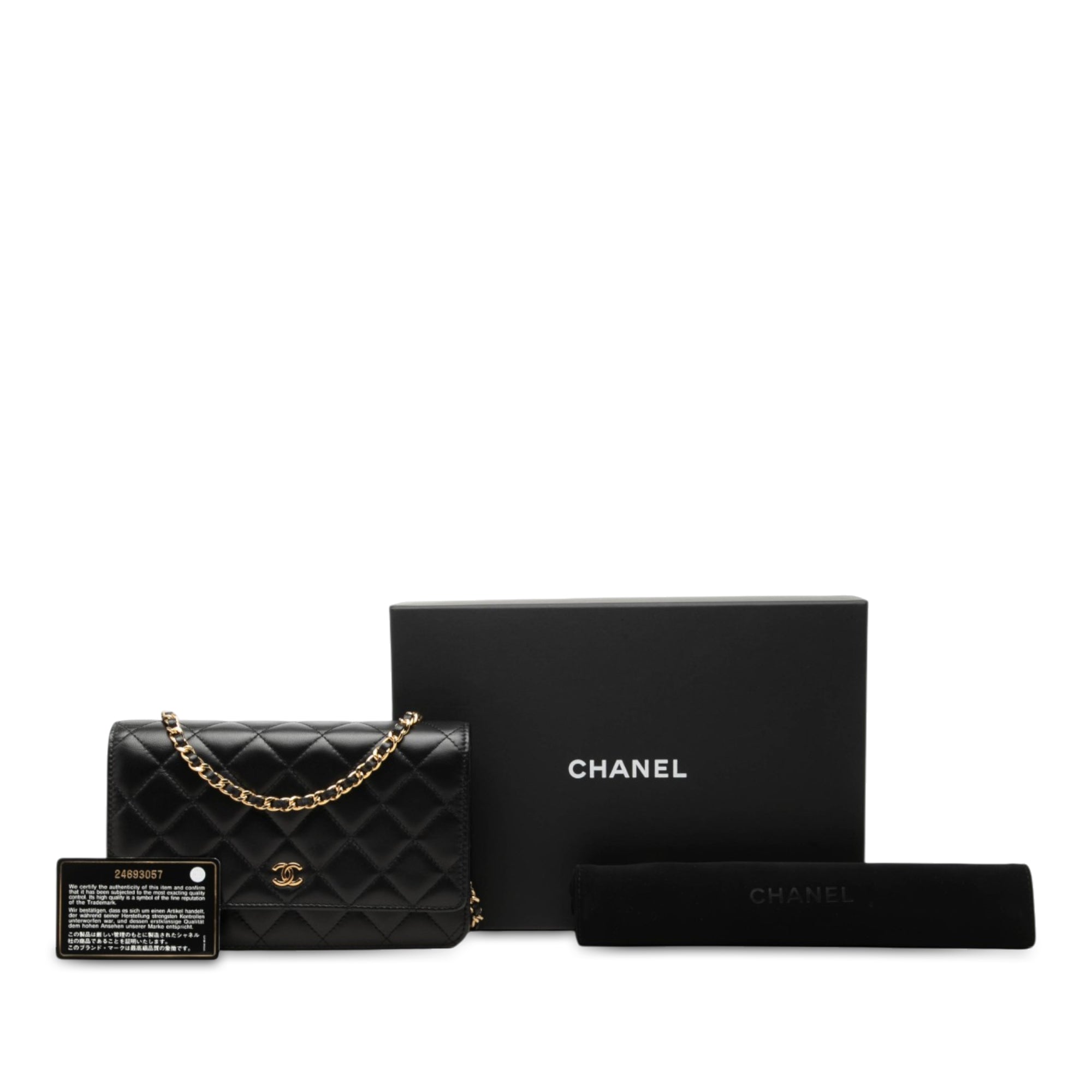 Chanel CC Quilted Lambskin Wallet On Chain - image 7
