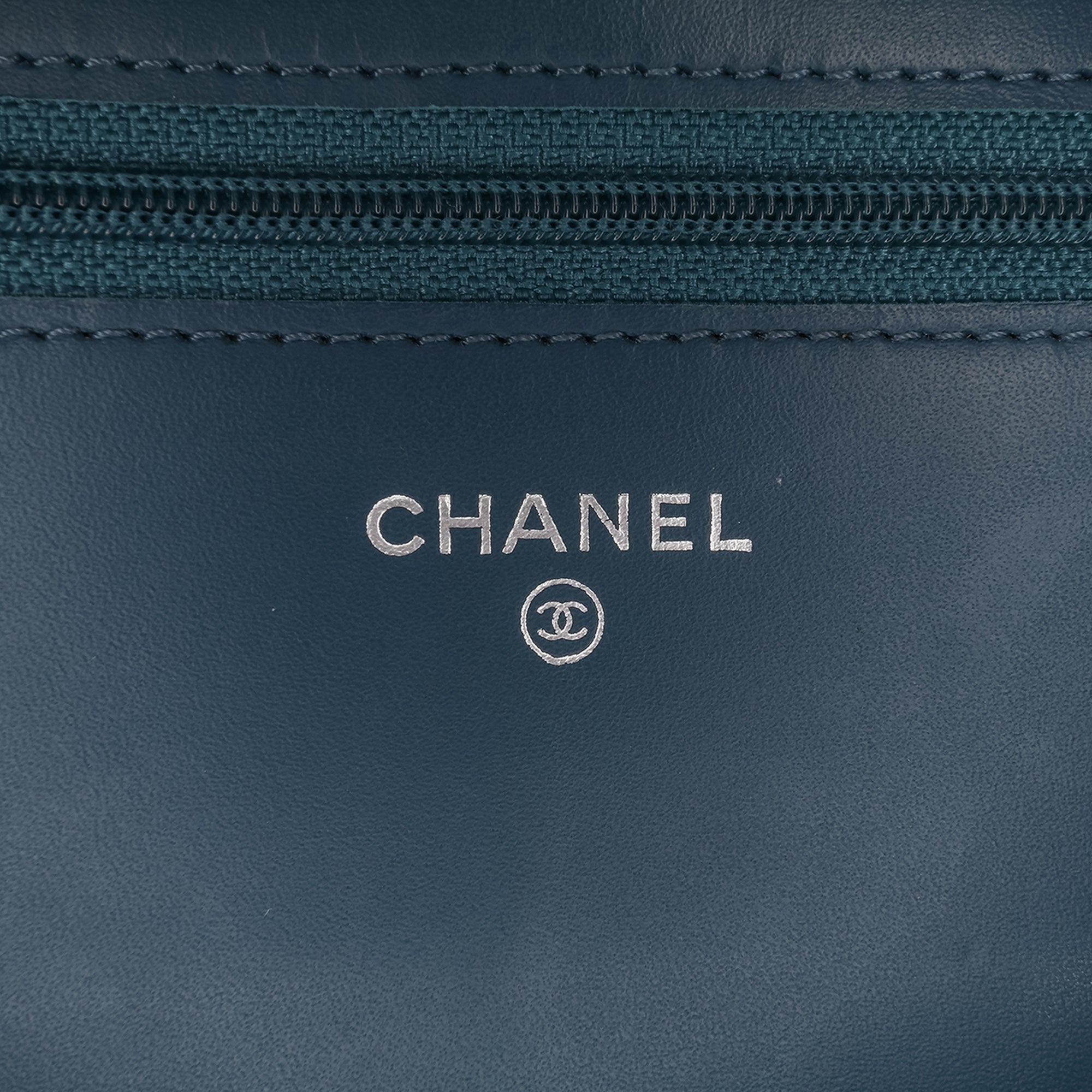 Chanel Stitched CC Quilted Calfskin Wallet on Chain - image 5