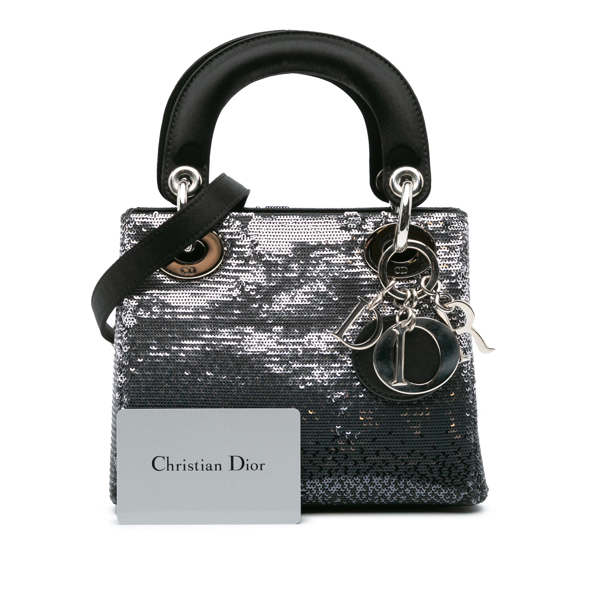Dior Mini Satin Sequin Gradient Lady Dior - image 8