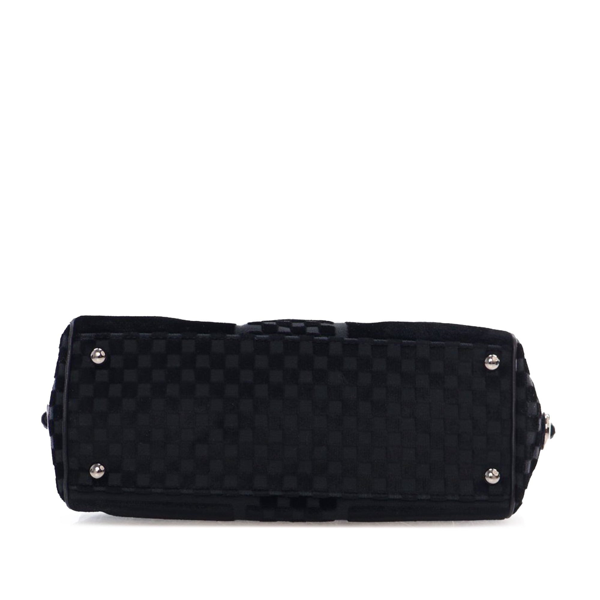 Chanel CC Check Embossed Velvet Belted Side Flap - image 3