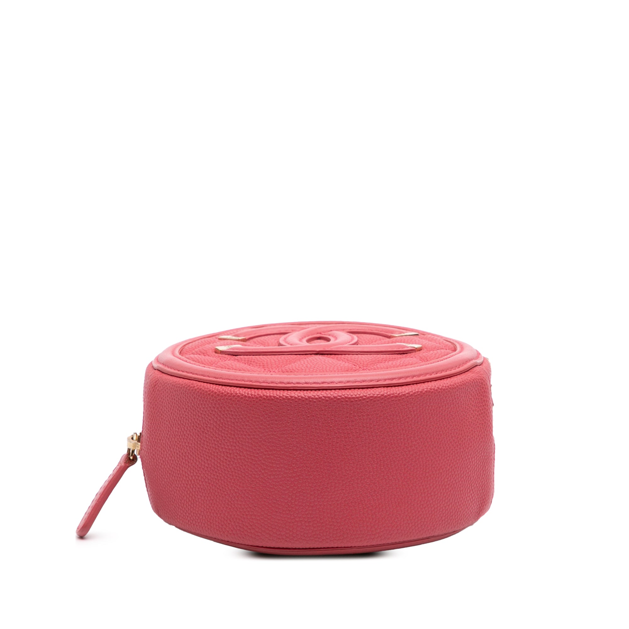 Chanel Caviar CC Filigree Round Crossbody - image 3