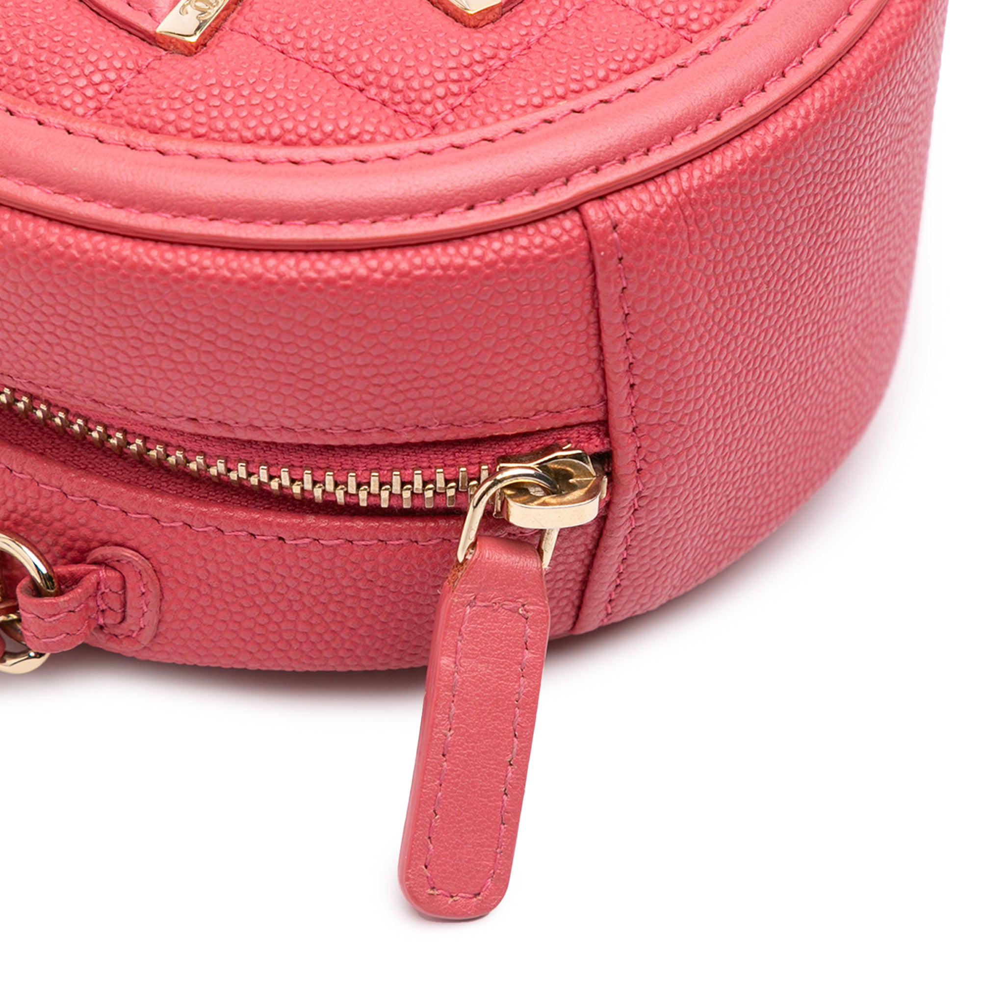 Chanel Caviar CC Filigree Round Crossbody - image 7