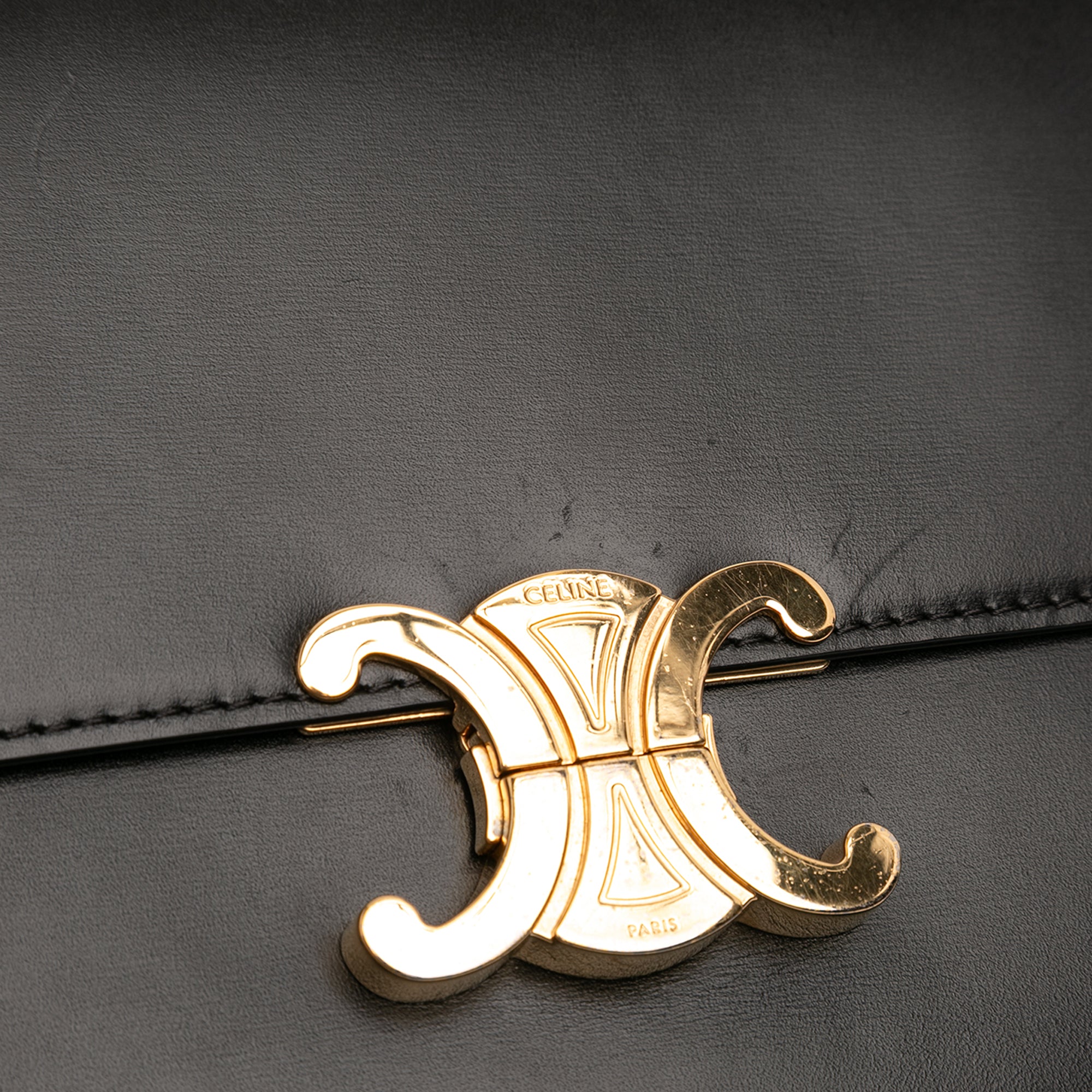 Celine Classique Shiny Calfskin Triomphe Crossbody - image 7