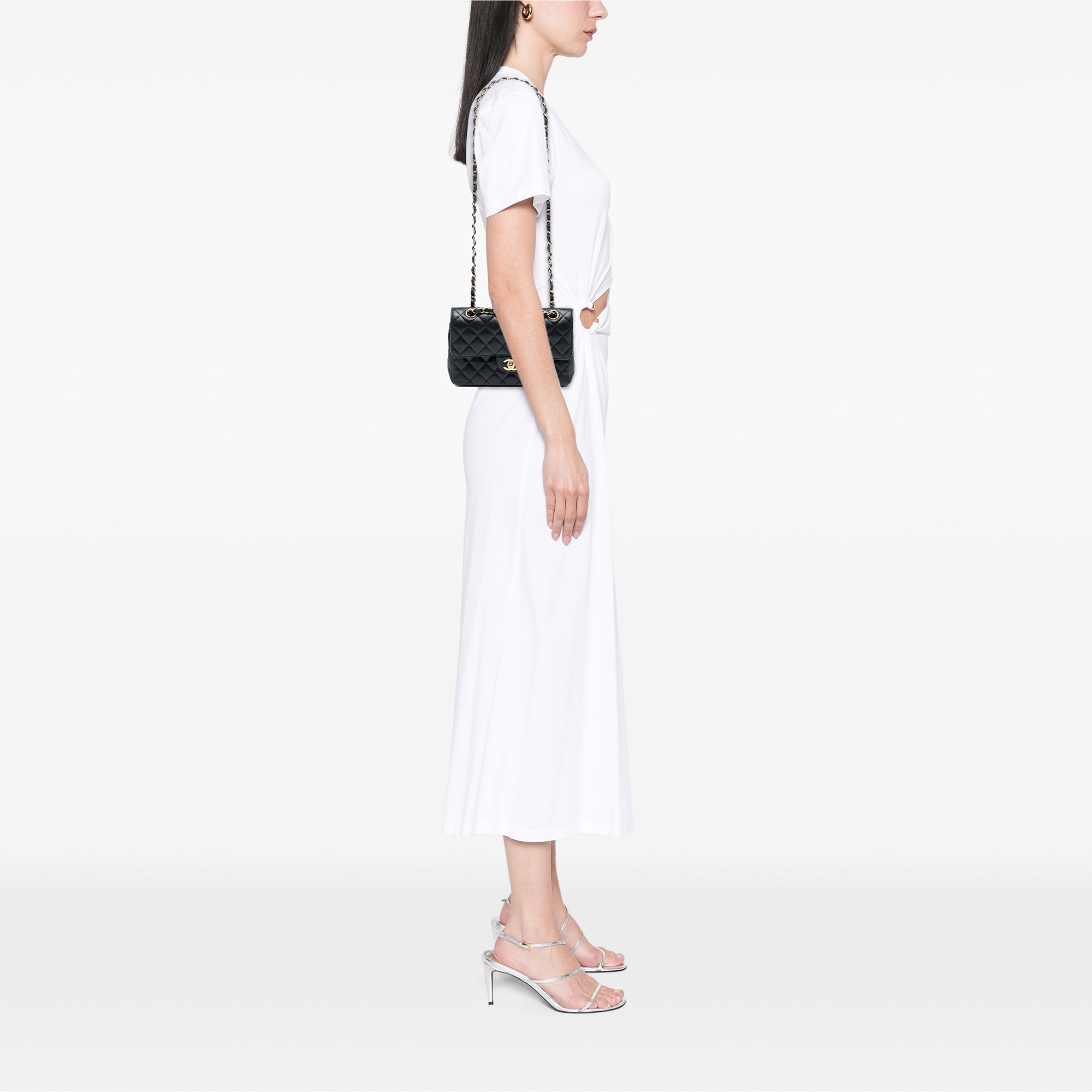 Chanel Small Classic Caviar Double Flap - image 7