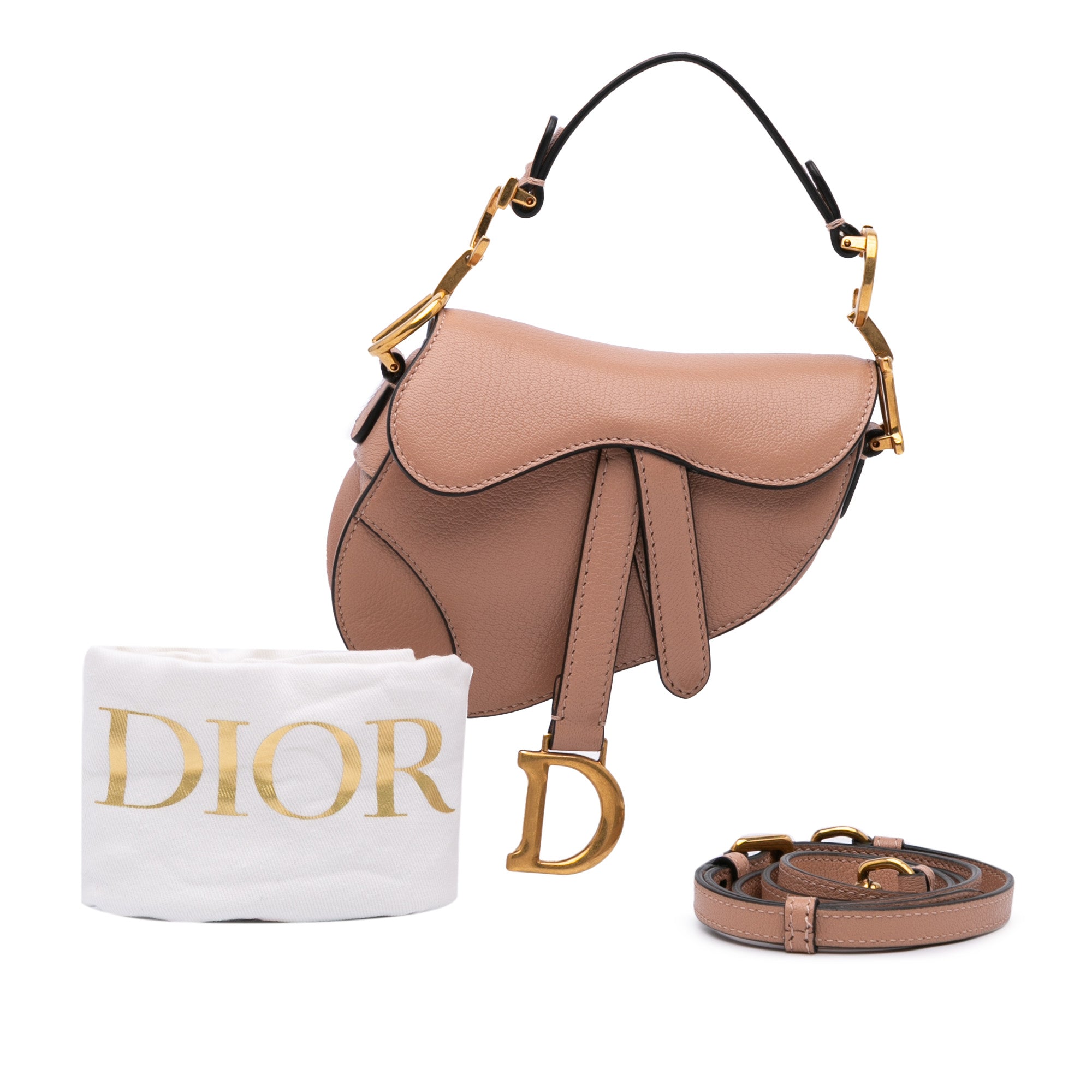 Dior Micro Goatskin Saddle Bag - image 11