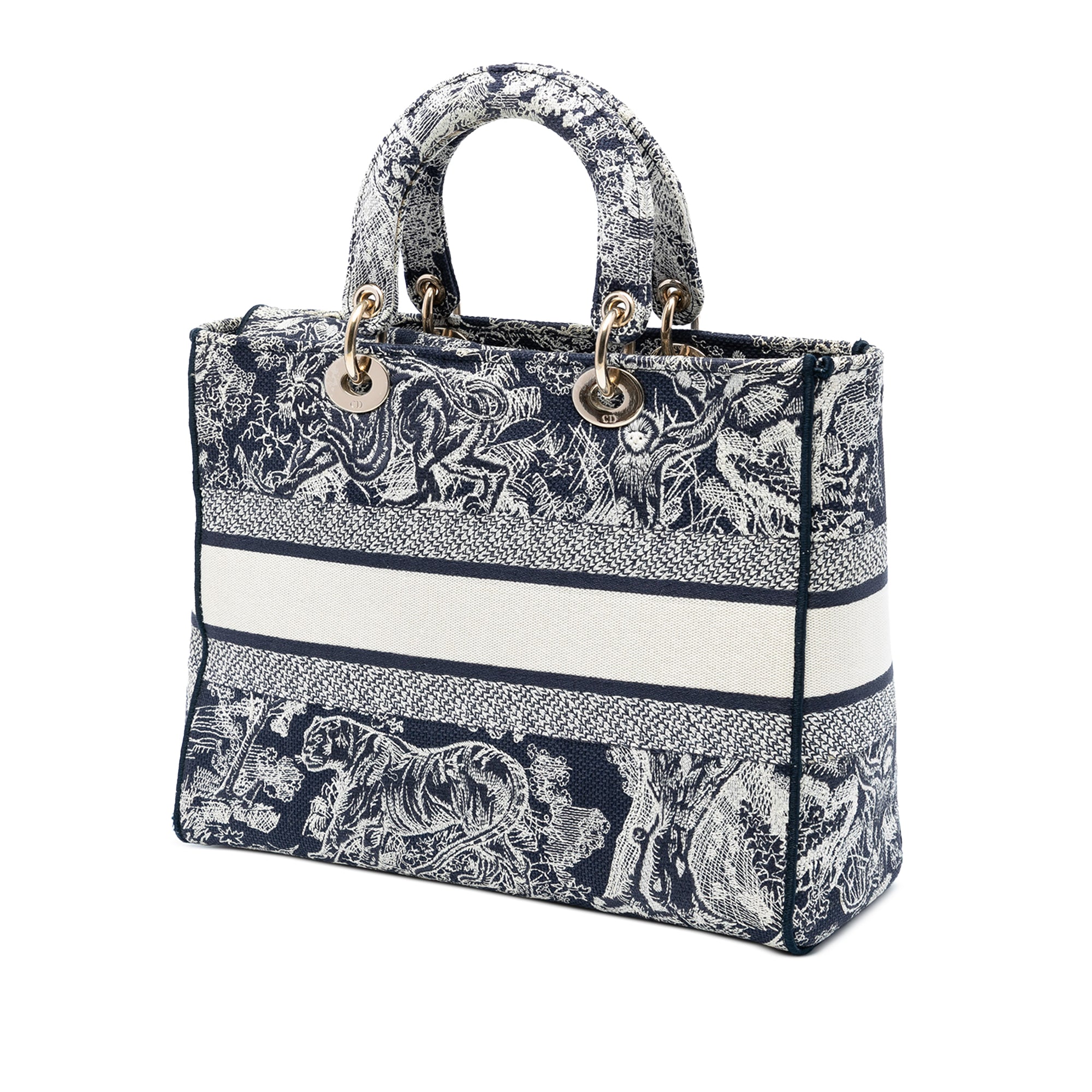 Dior Large Embroidered Canvas Toile de Jouy Lady D Lite - image 2