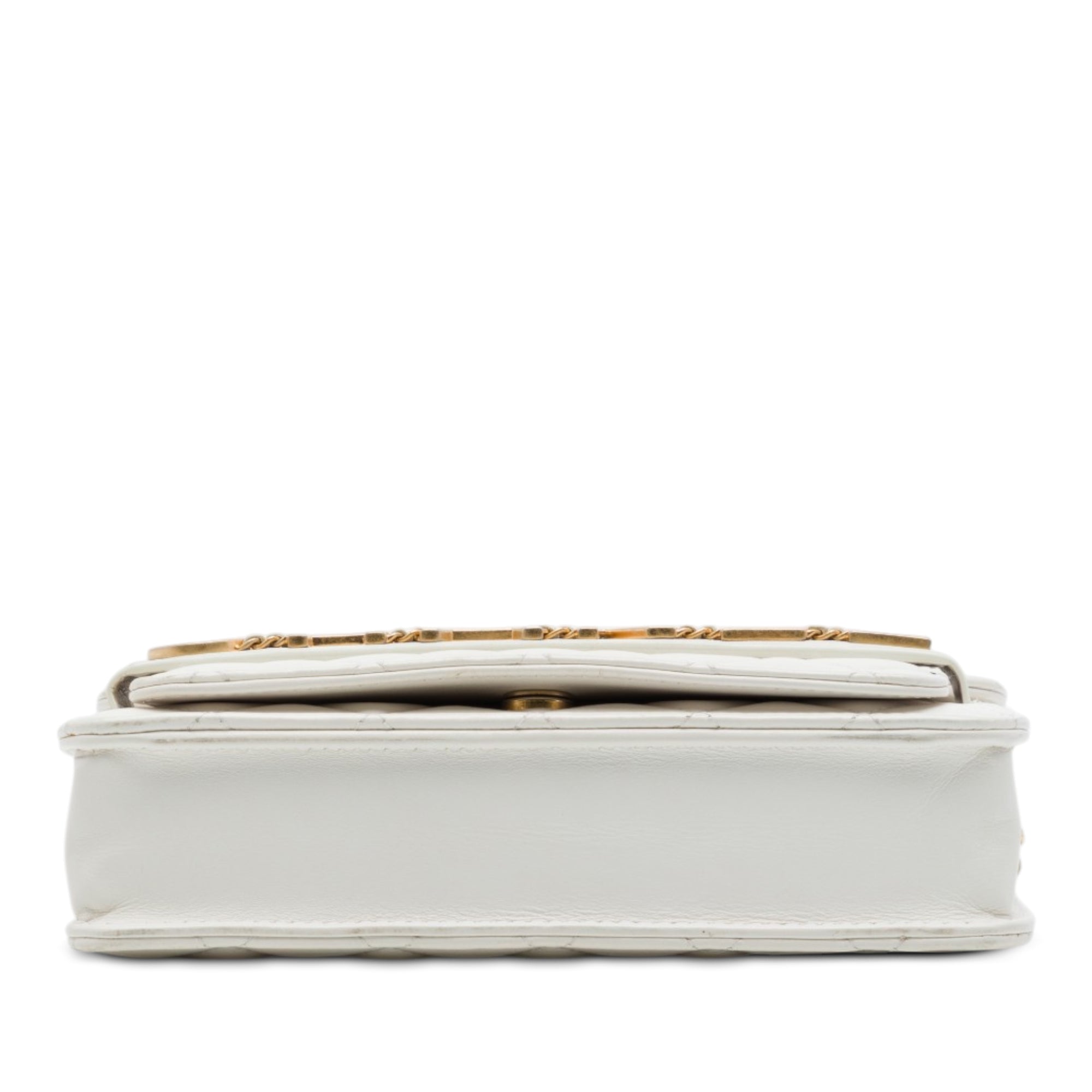Chanel Quilted Calfskin Enchained Flap Wallet on Chain - image 3