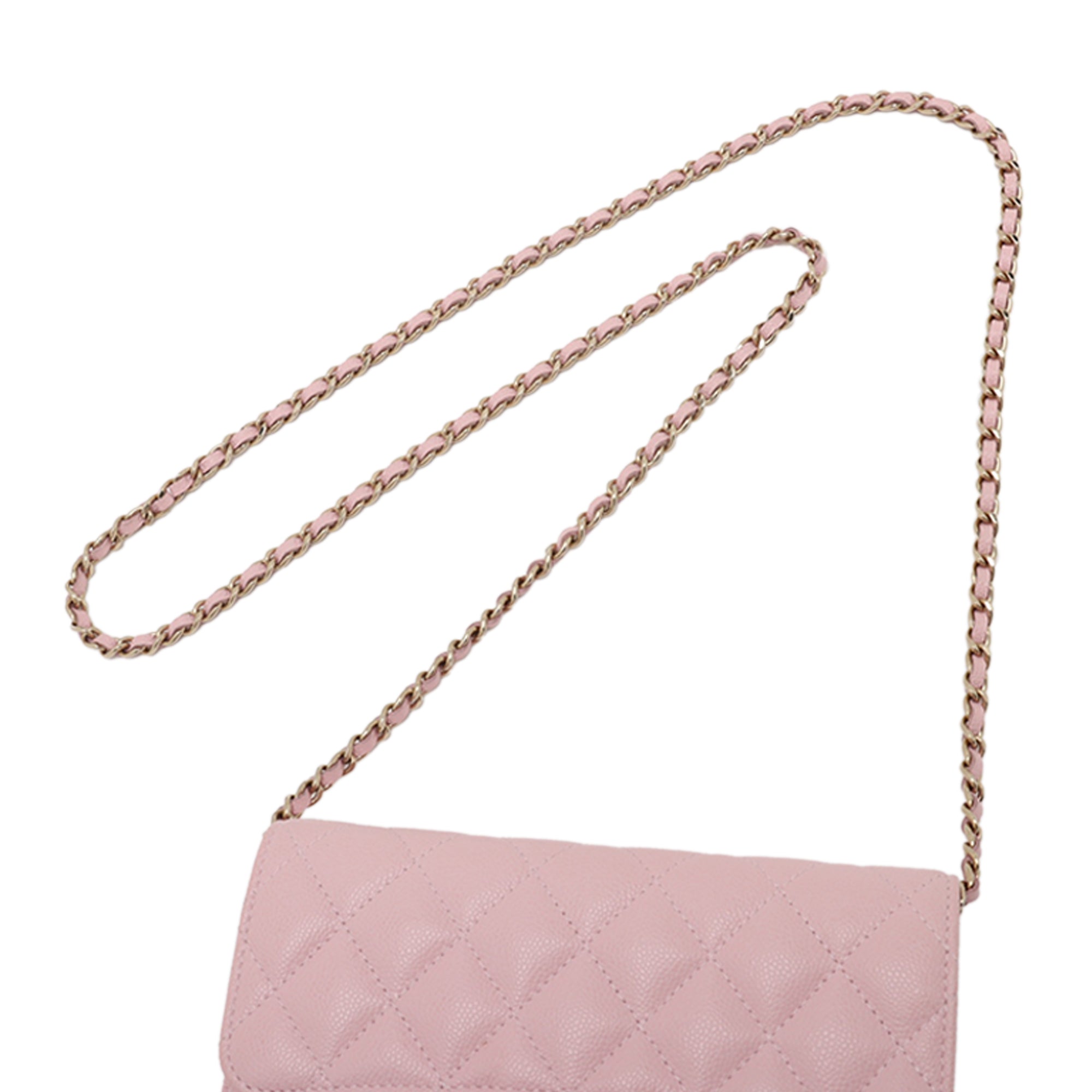 Chanel CC Quilted Caviar Flap Phone Holder Wallet on Chain - image 10
