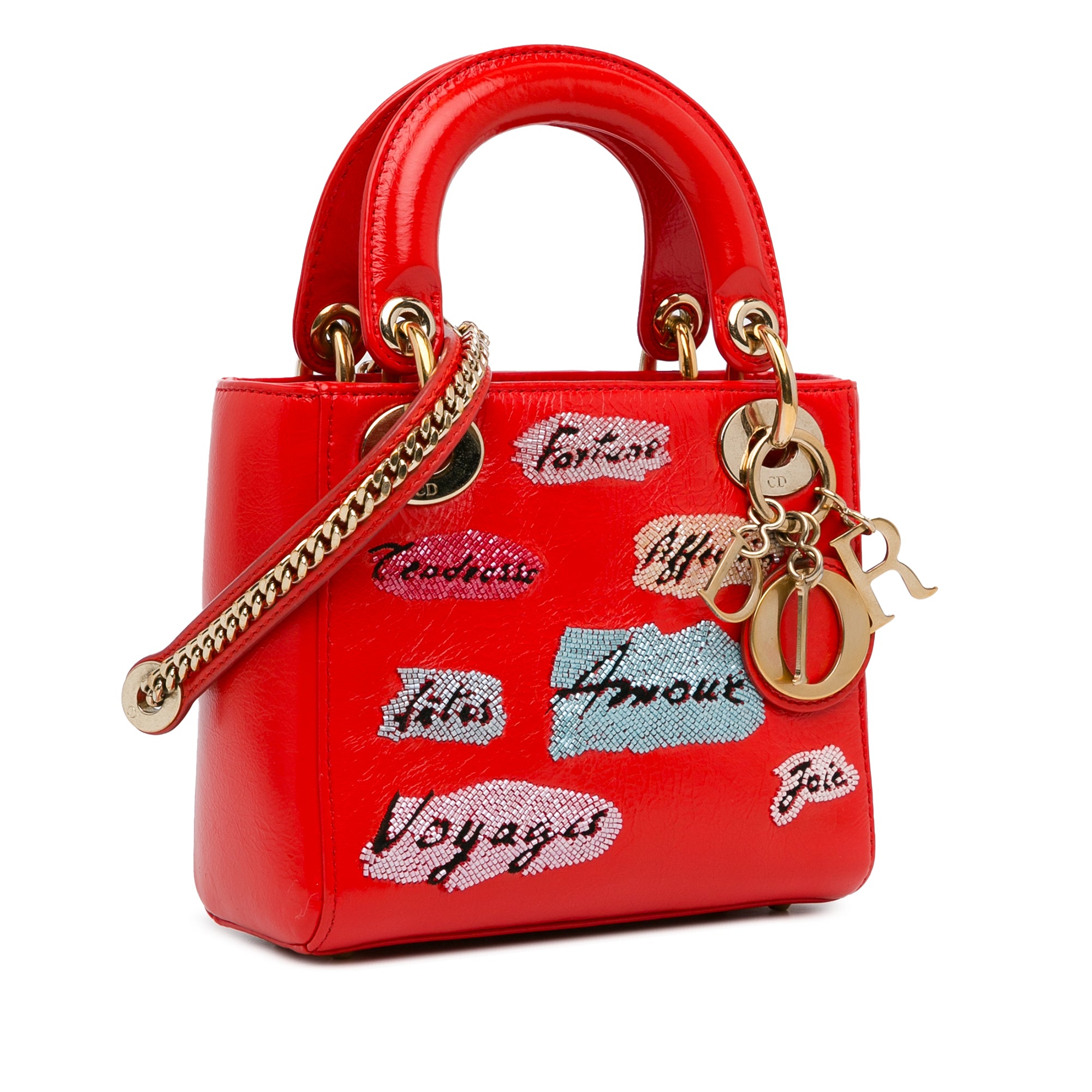 Dior Mini Calfskin Sequin Embellished Lady Dior - image 2