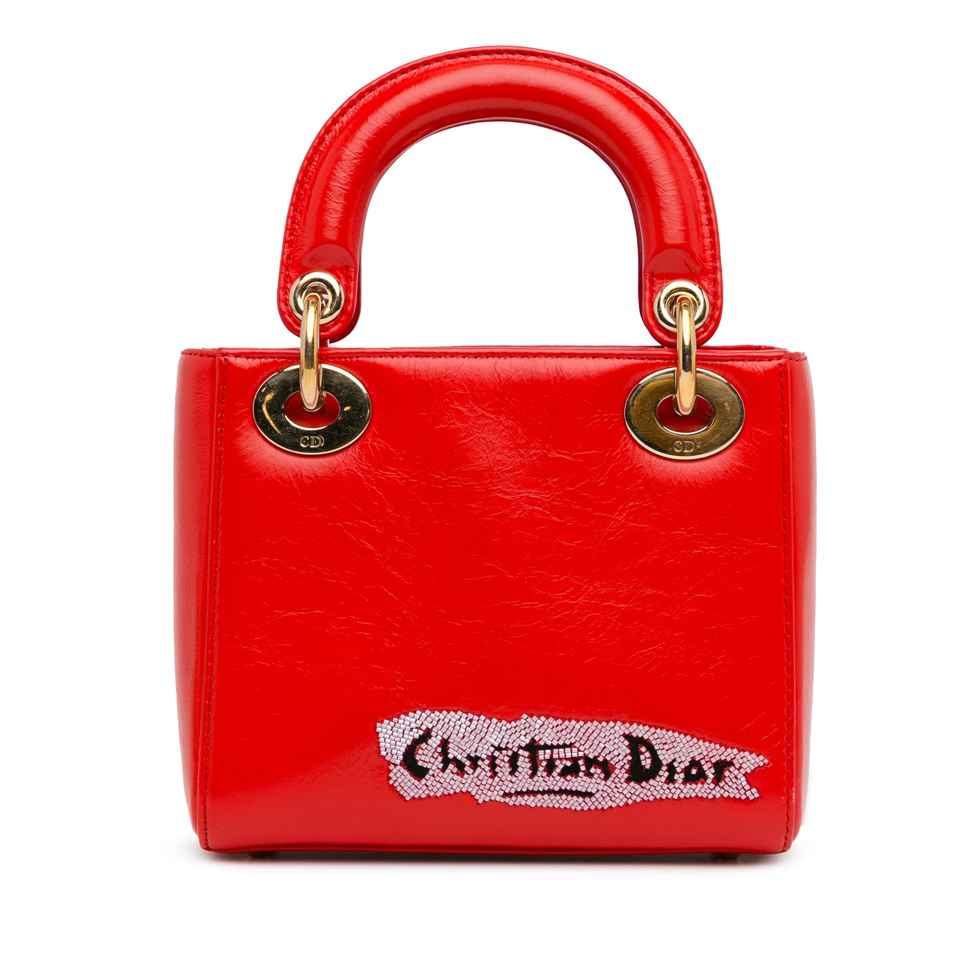Dior Mini Calfskin Sequin Embellished Lady Dior - image 3