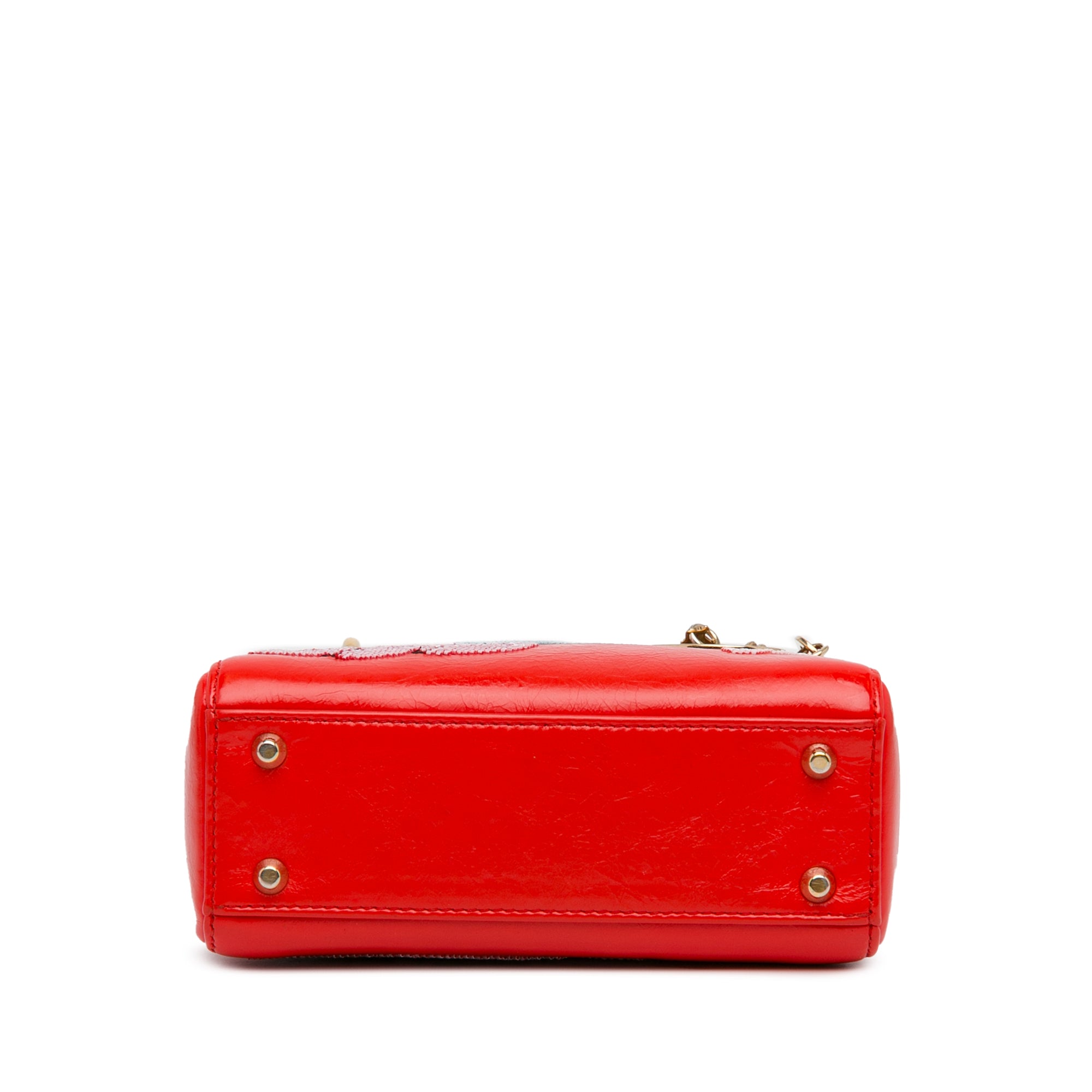 Dior Mini Calfskin Sequin Embellished Lady Dior - image 4