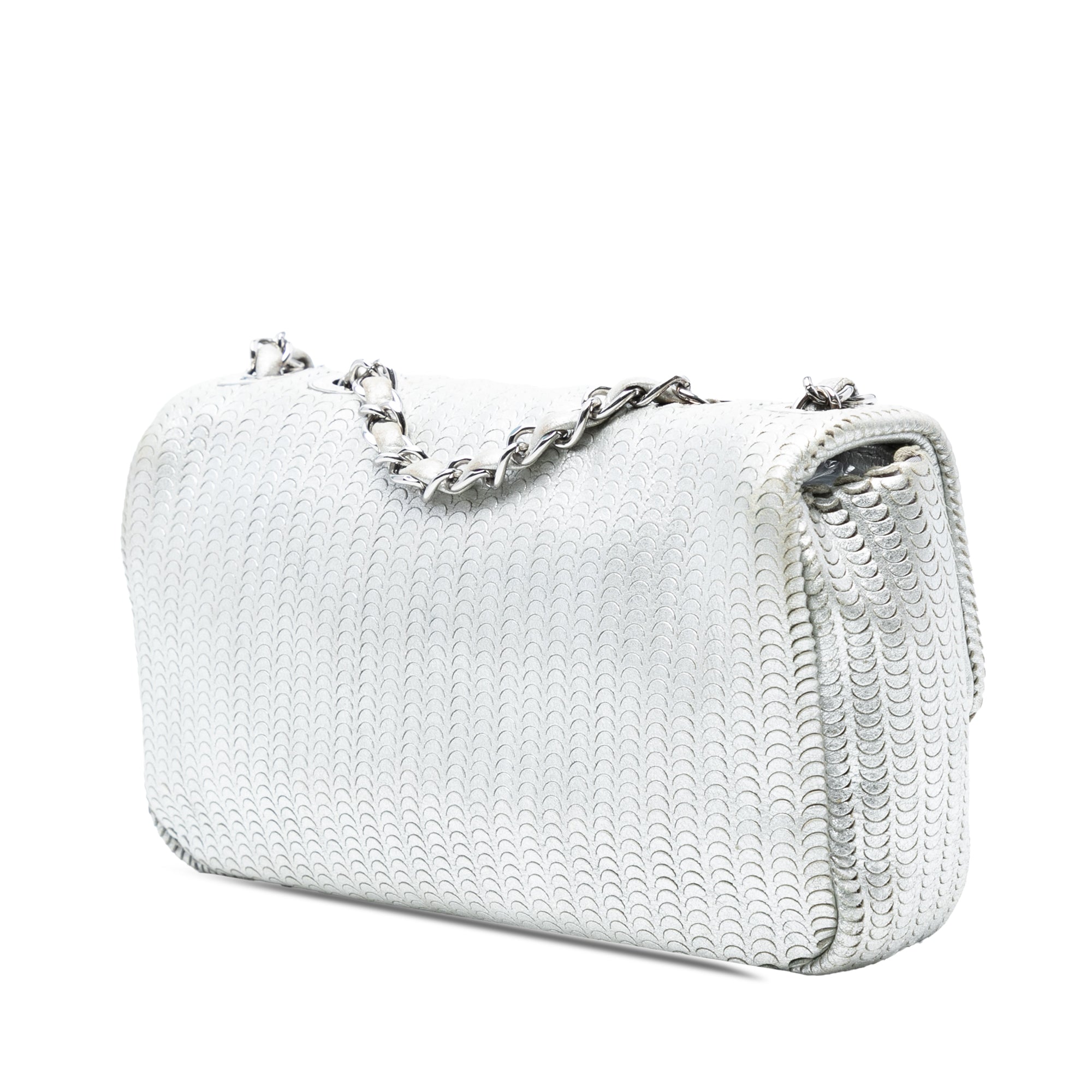 Chanel Small Metallic Lambskin Laser Cut Flap - image 2