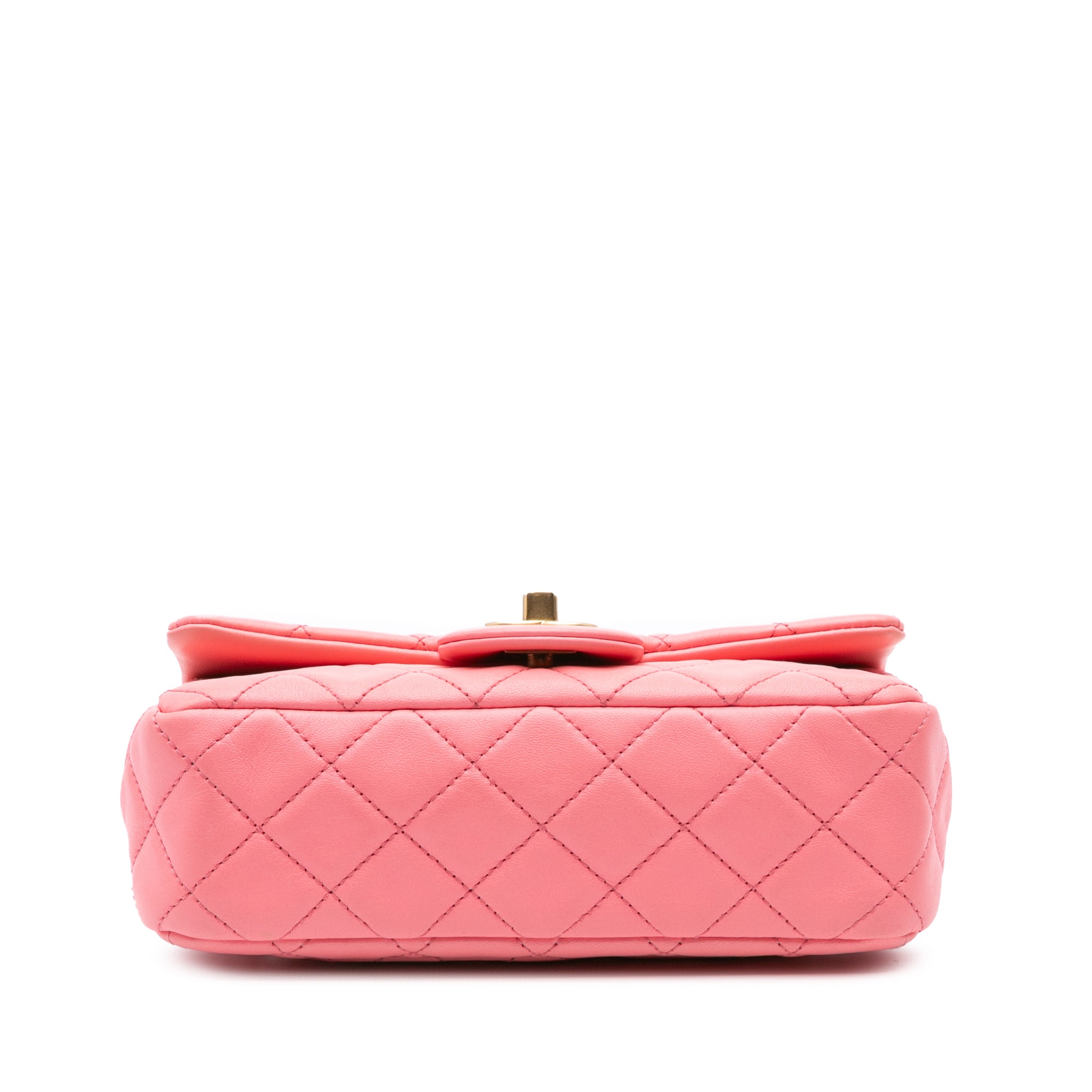 Chanel Mini Rectangular Classic Lambskin Pearl Crush Single Flap - image 3