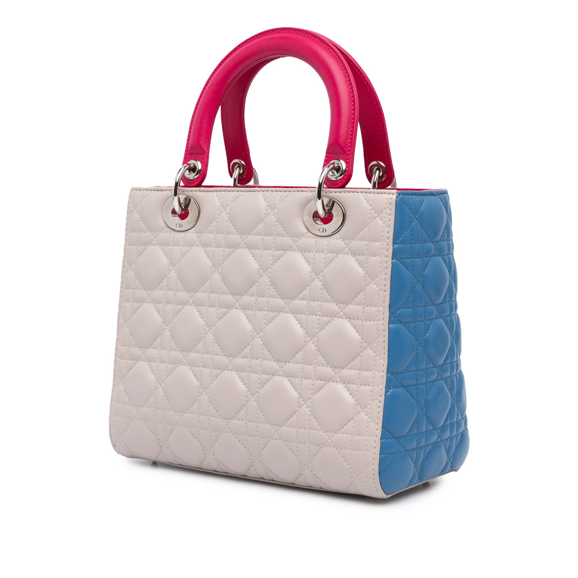 Dior Medium Tricolor Lambskin Cannage Lady Dior - image 2
