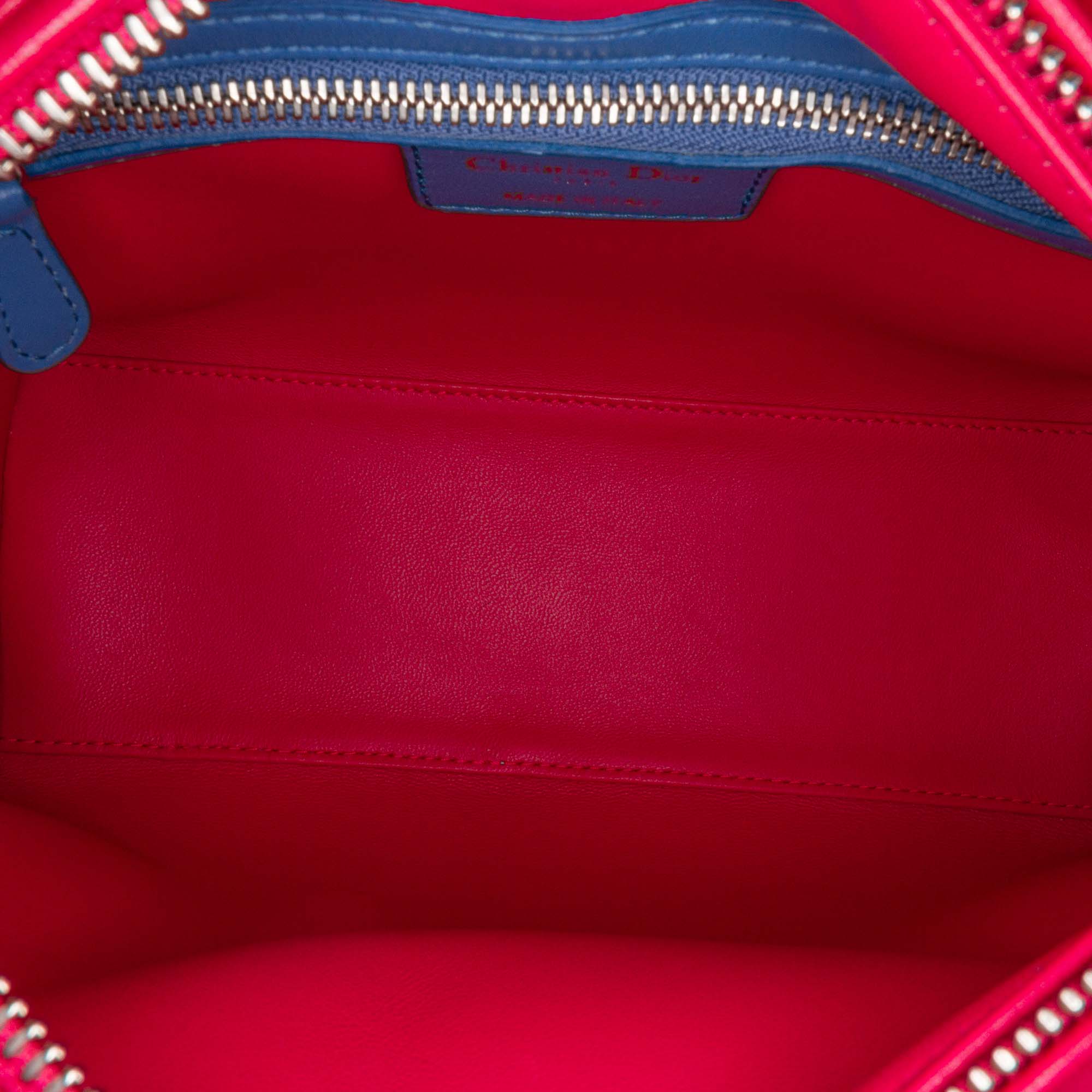 Dior Medium Tricolor Lambskin Cannage Lady Dior - image 4