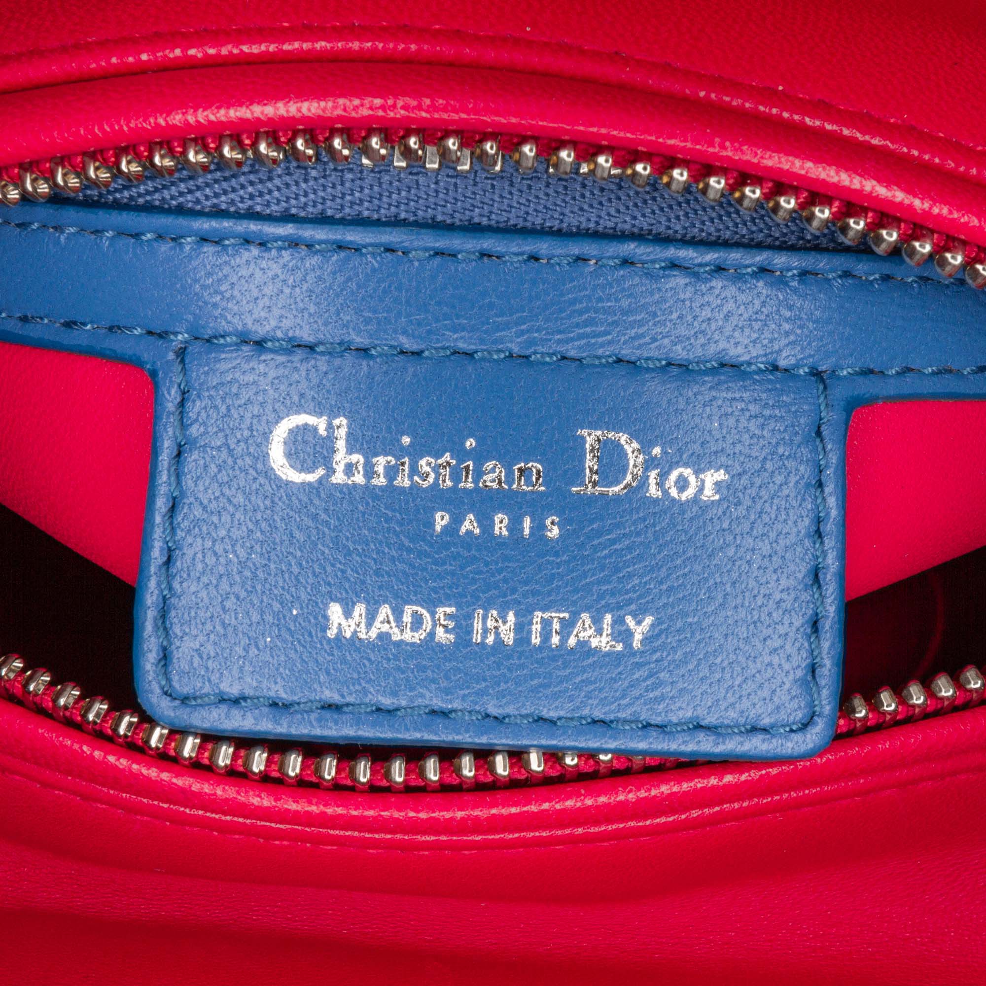 Dior Medium Tricolor Lambskin Cannage Lady Dior - image 5