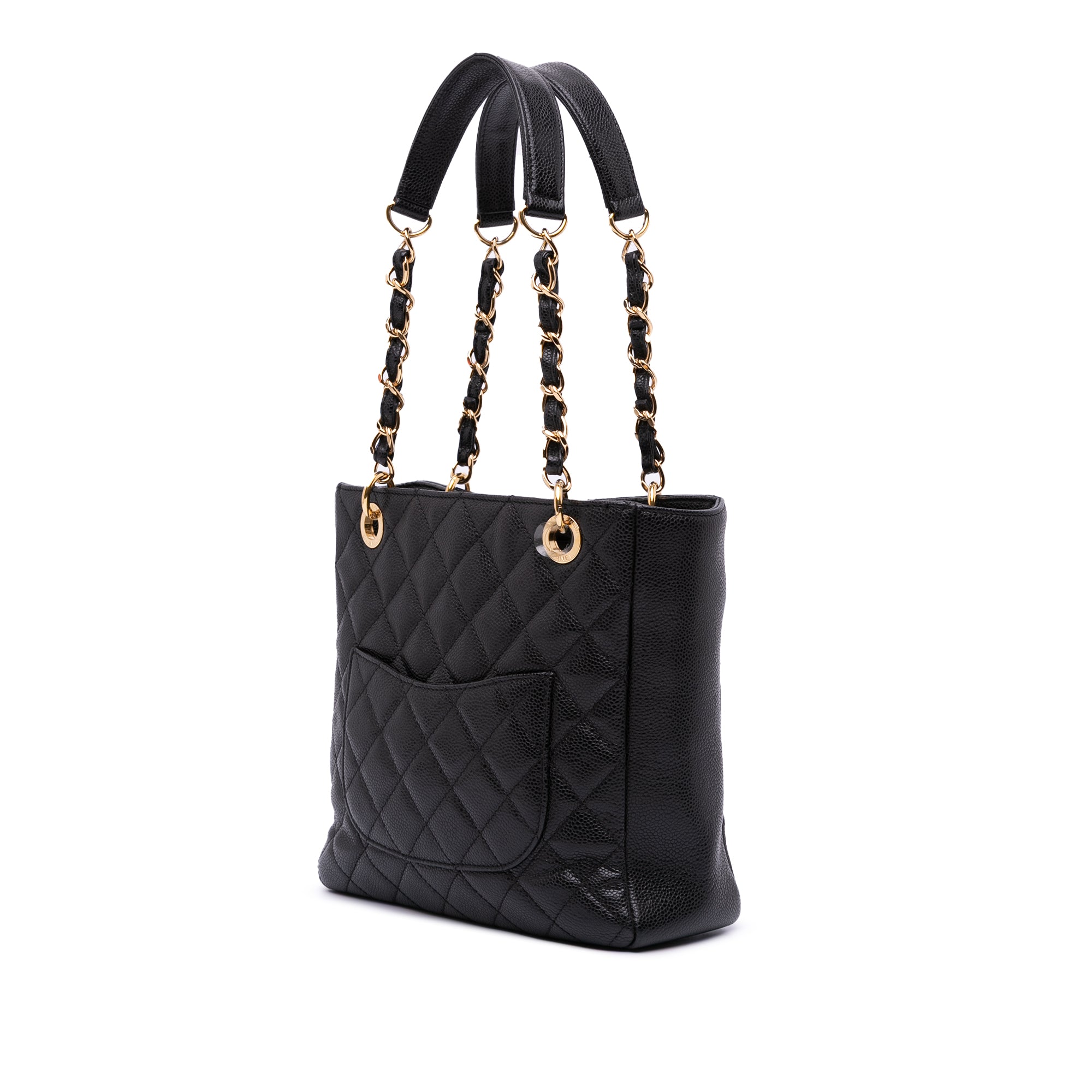 Chanel Caviar Petite Shopping Tote - image 2