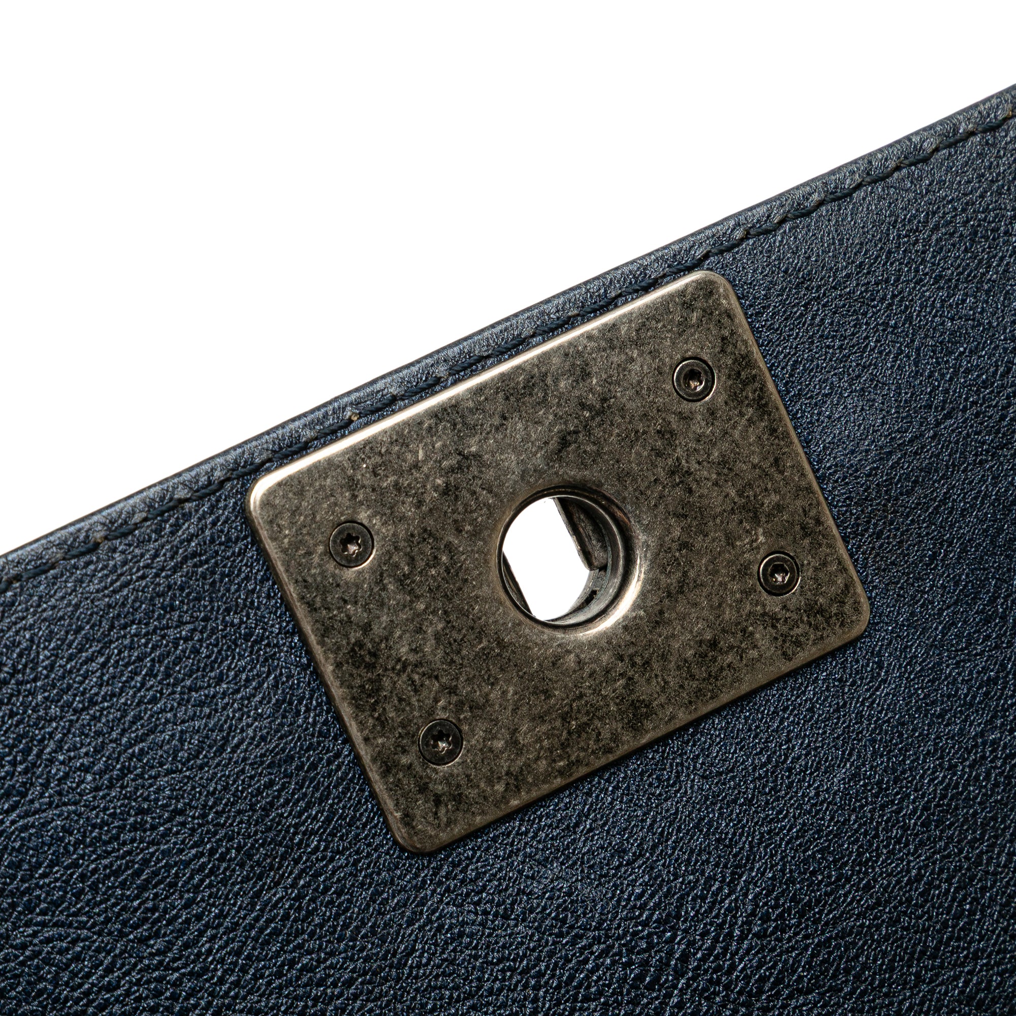Chanel Old Medium Quilted Lambskin Boy Flap - image 8