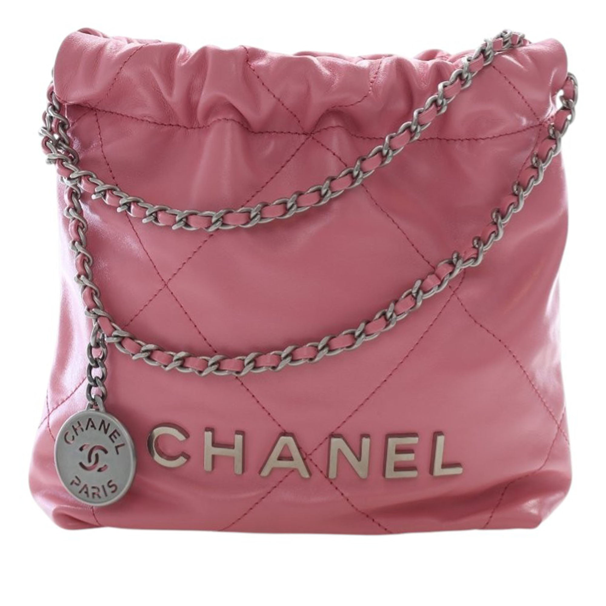 Chanel Mini Shiny Calfskin 22 Handbag - image 1