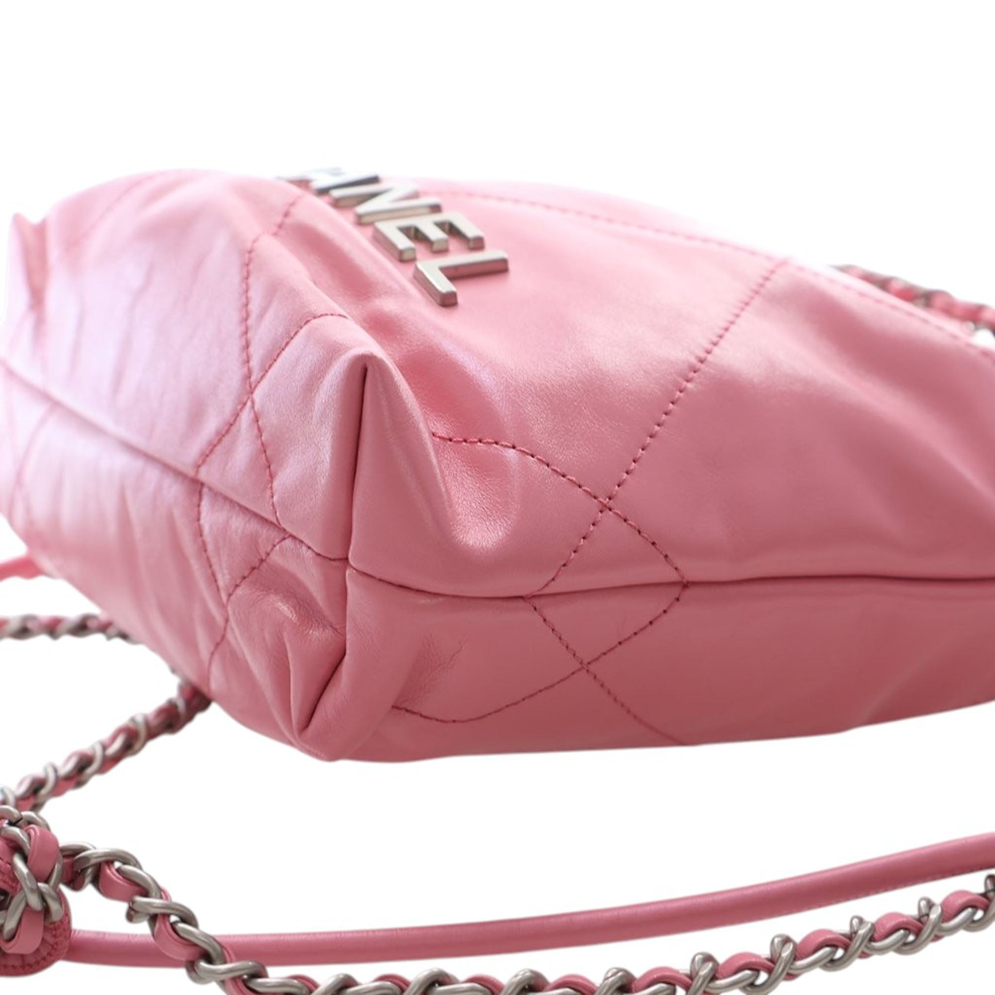 Chanel Mini Shiny Calfskin 22 Handbag - image 10
