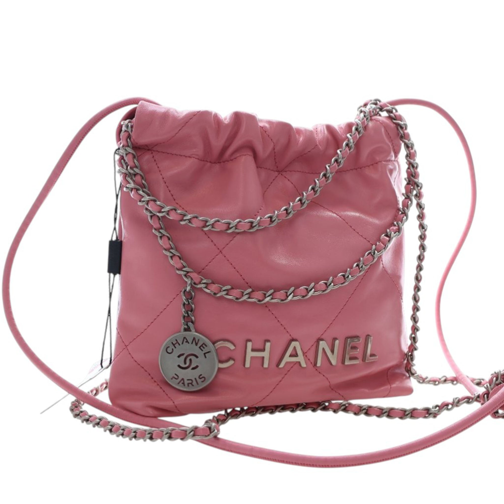 Chanel Mini Shiny Calfskin 22 Handbag - image 11