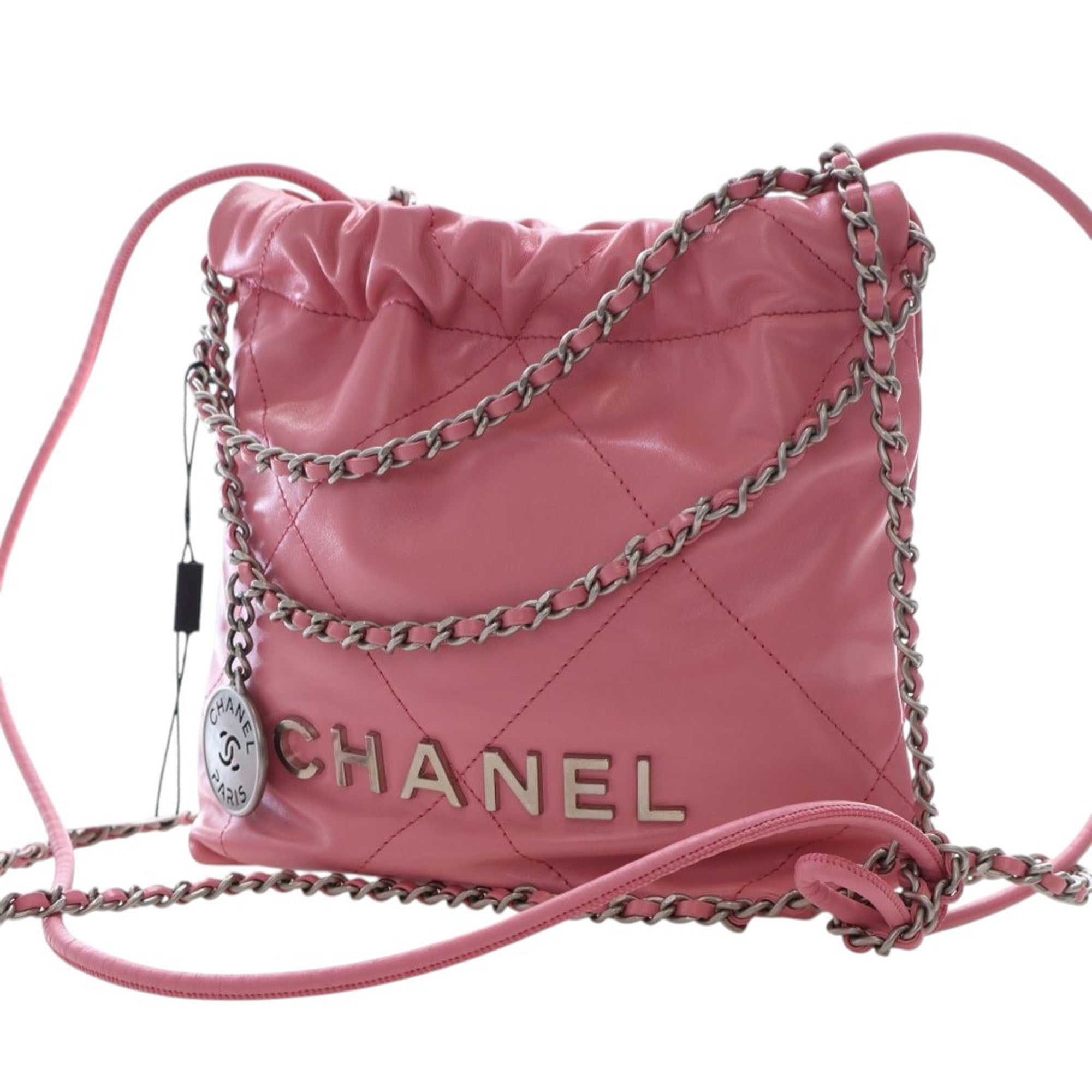 Chanel Mini Shiny Calfskin 22 Handbag - image 12