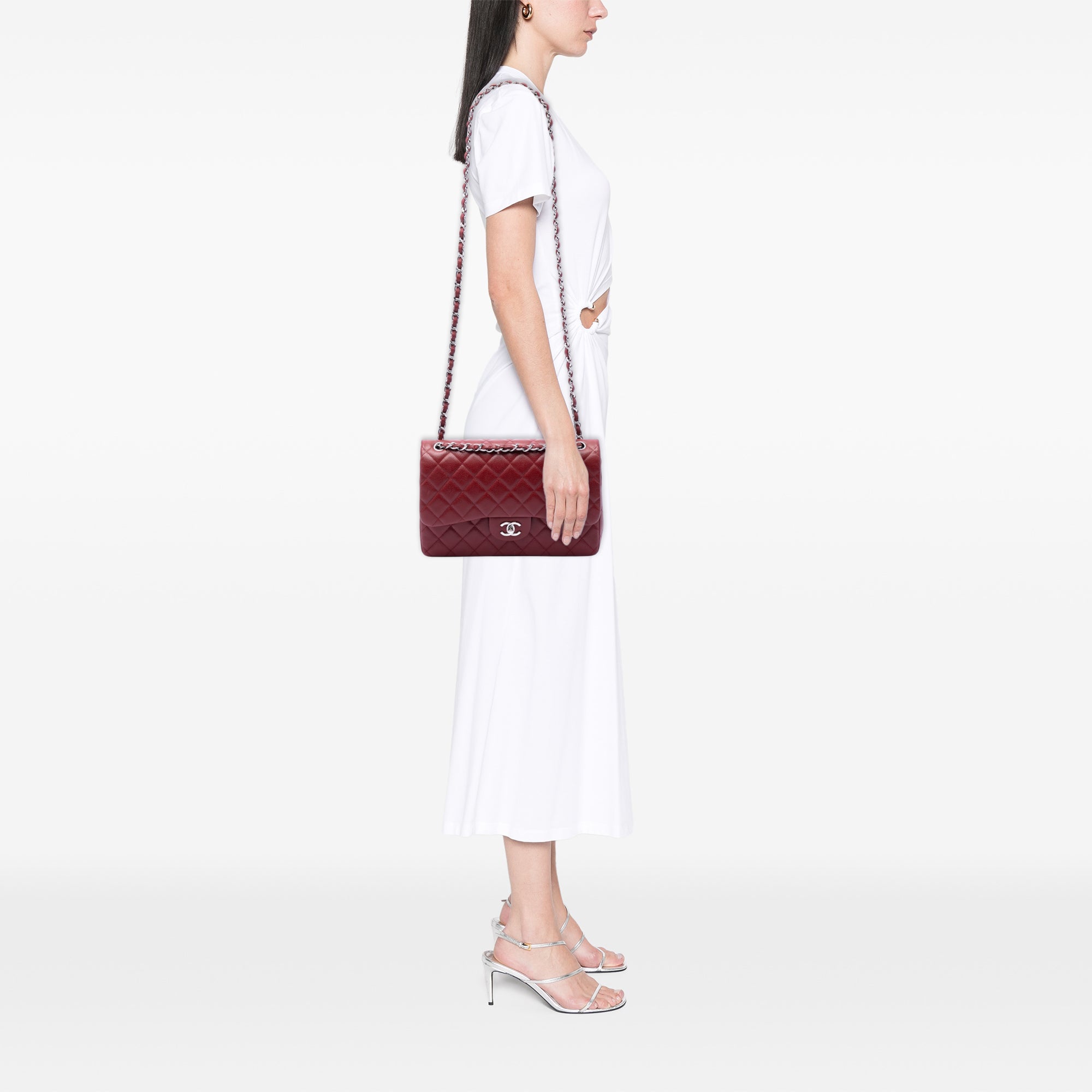 Chanel Jumbo Classic Caviar Double Flap - image 6