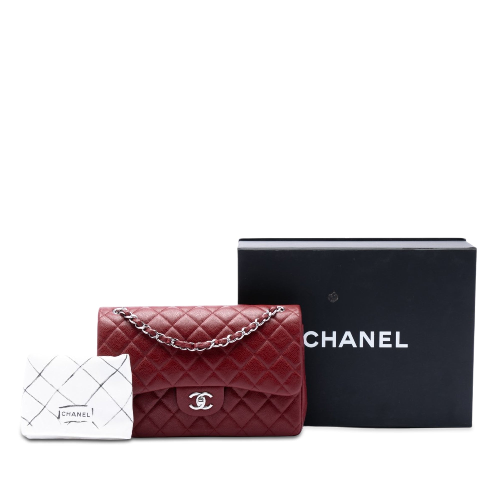 Chanel Jumbo Classic Caviar Double Flap - image 7