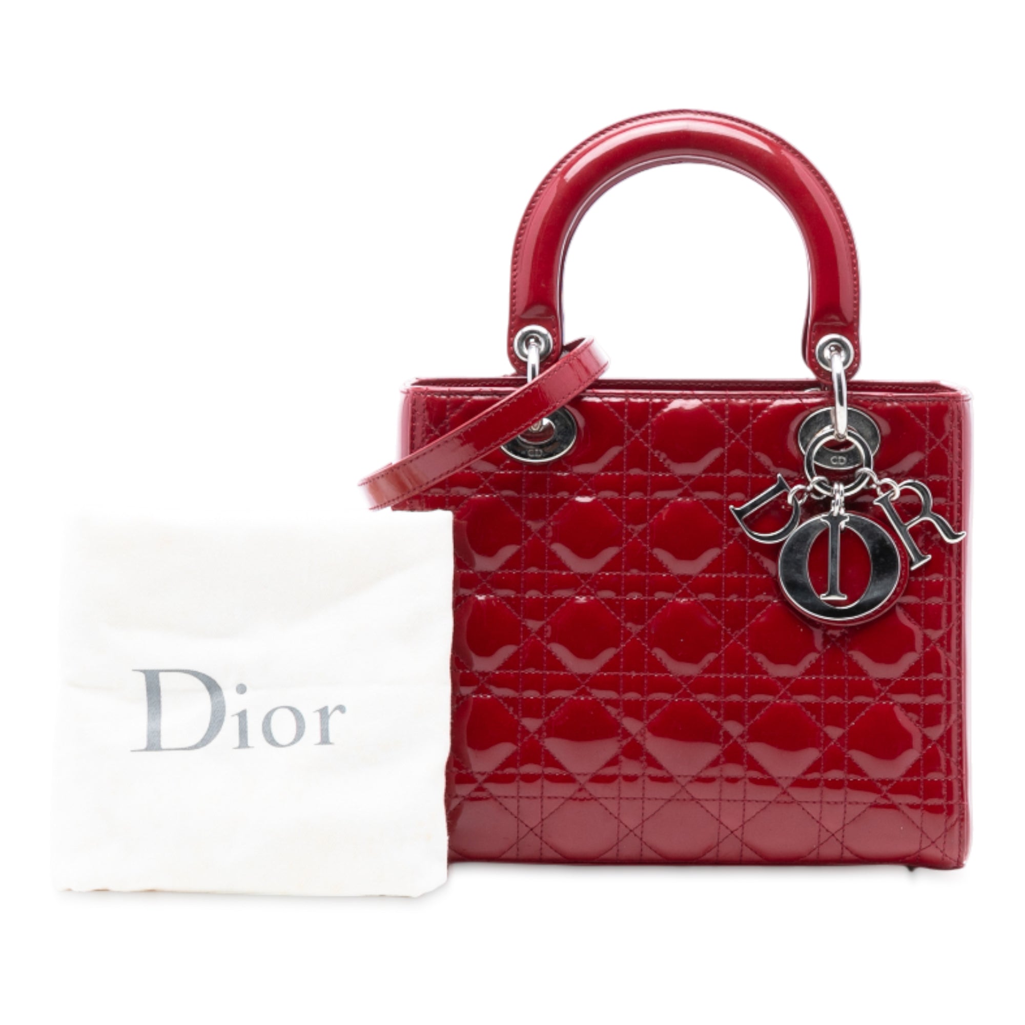 Dior Medium Patent Cannage Lady Dior - image 8