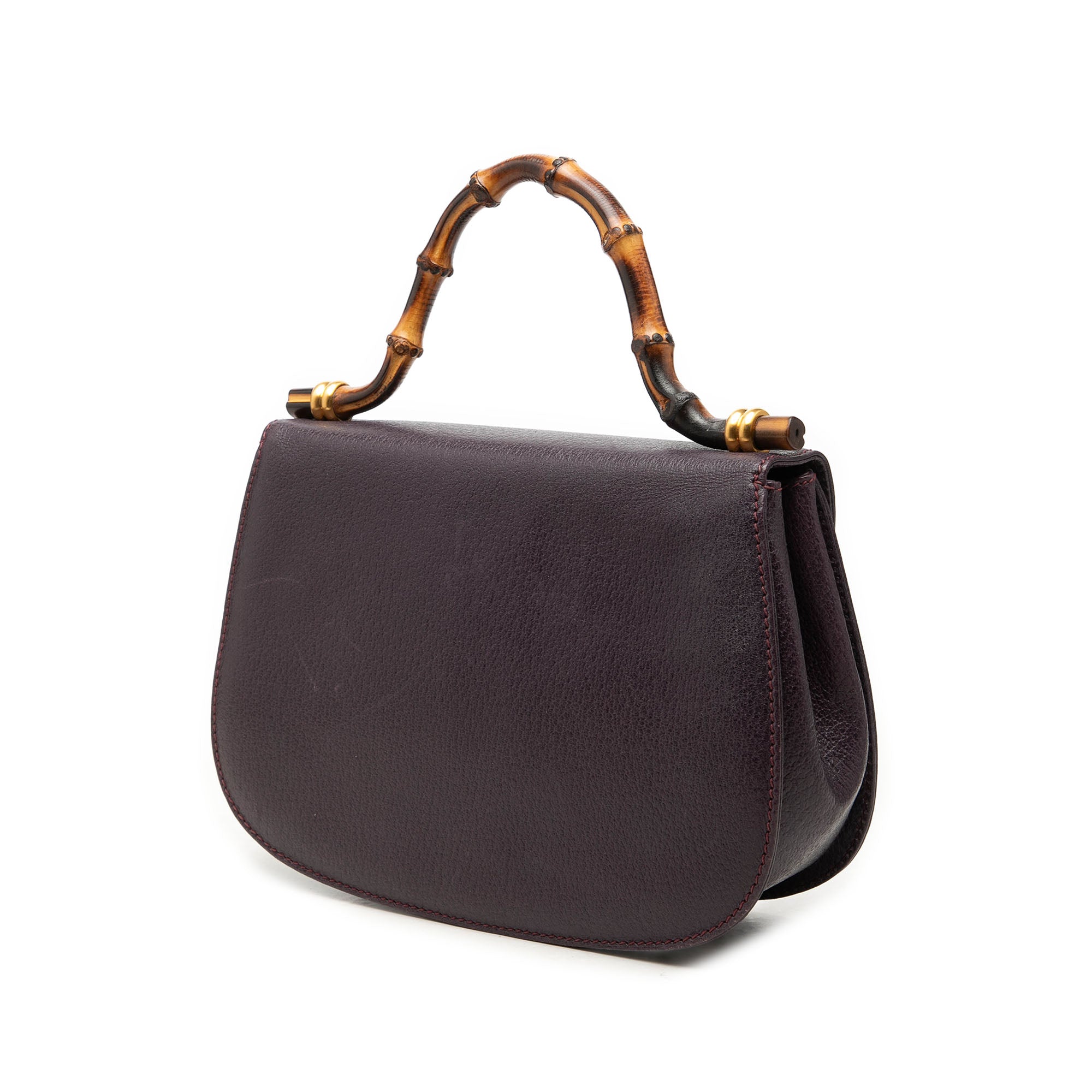 Gucci Small Calfskin Bamboo Top Handle Flap - image 2