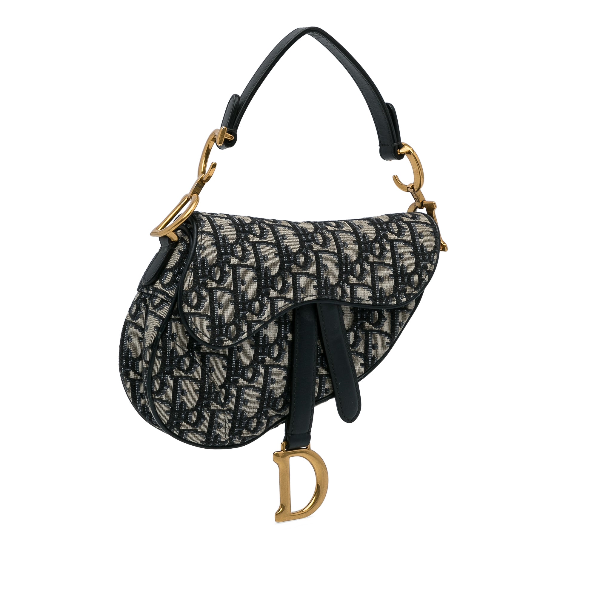 Dior Mini Oblique Canvas Saddle Bag - image 2