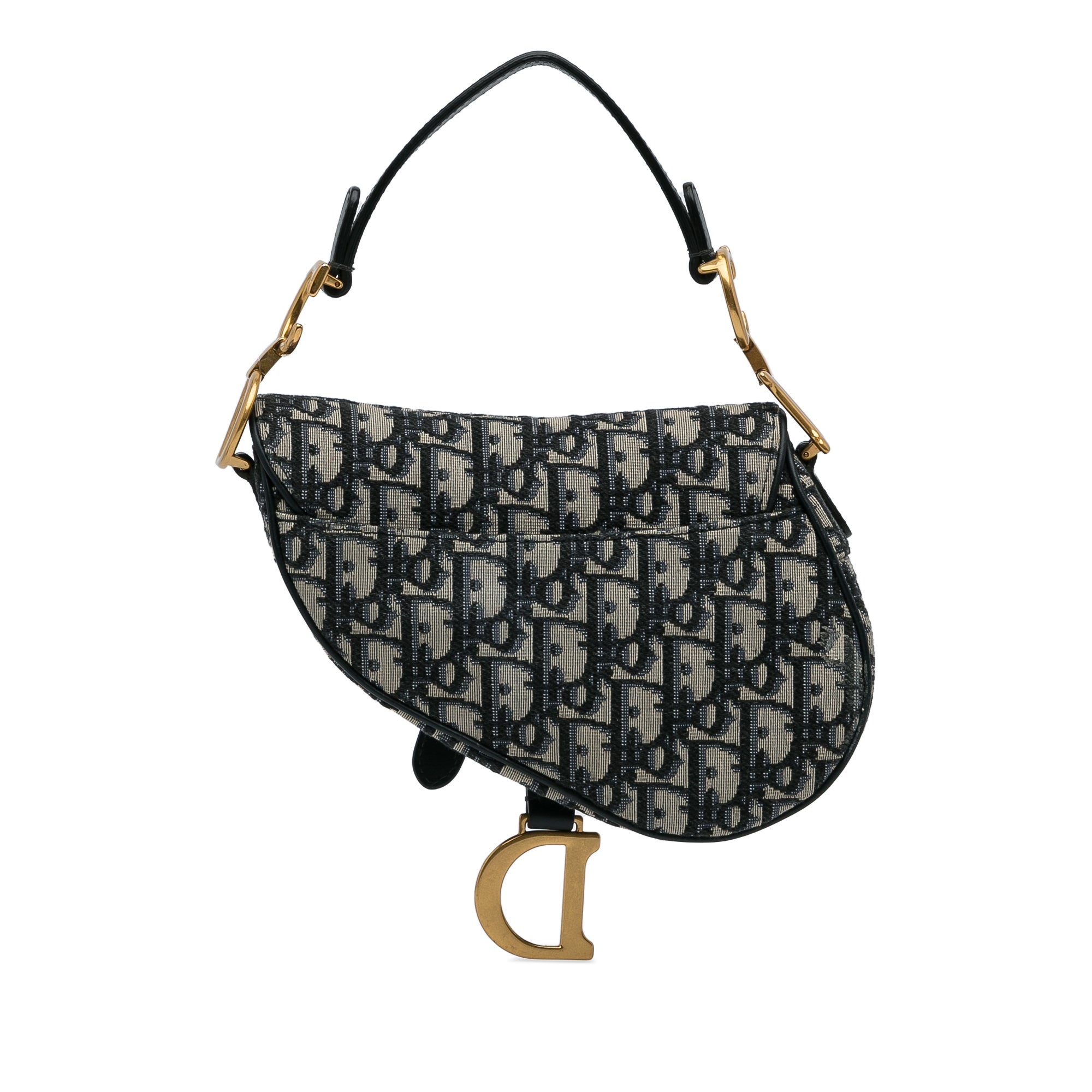 Dior Mini Oblique Canvas Saddle Bag - image 3