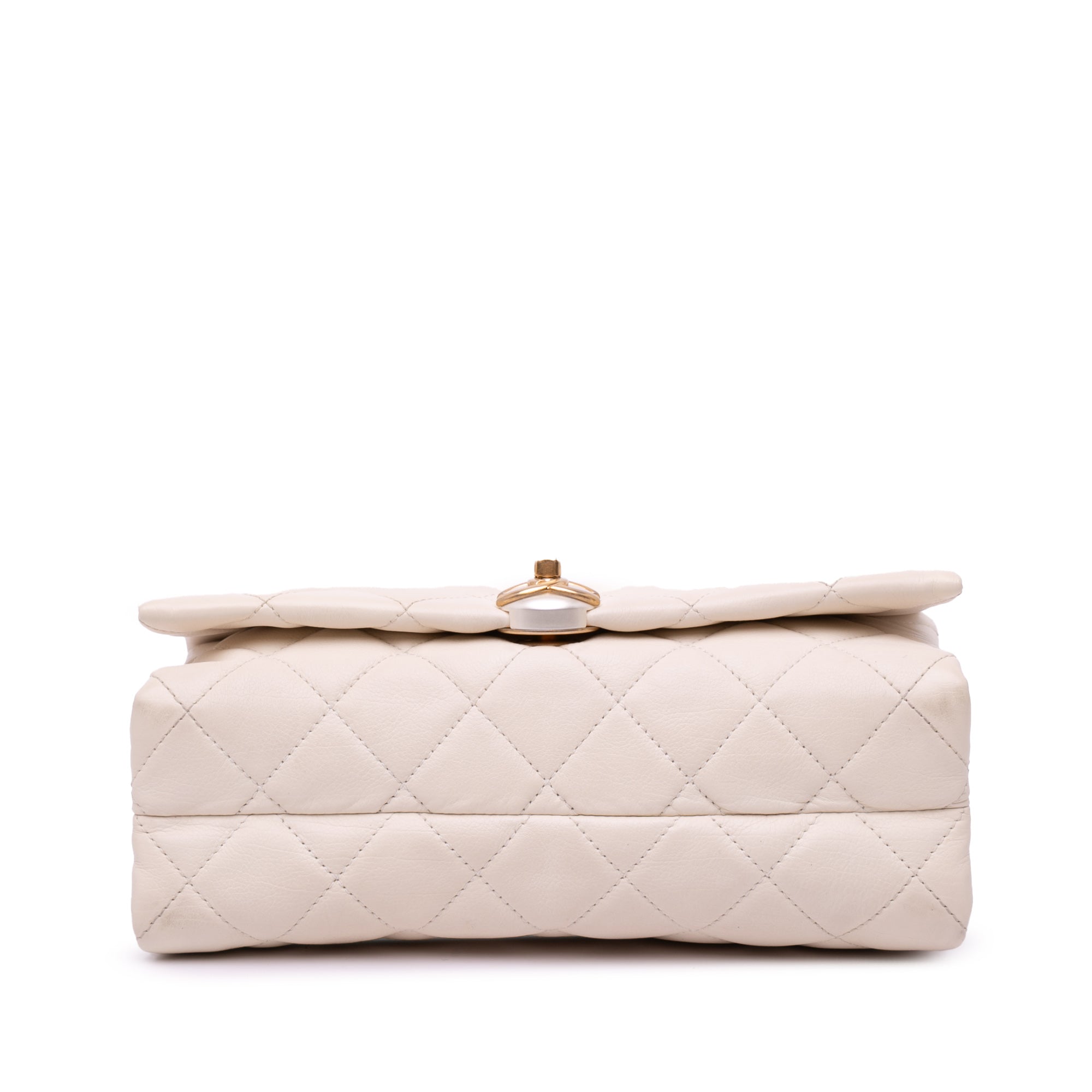 Chanel Small Quilted Calfskin Pearl CC Accordion Flap - image 3