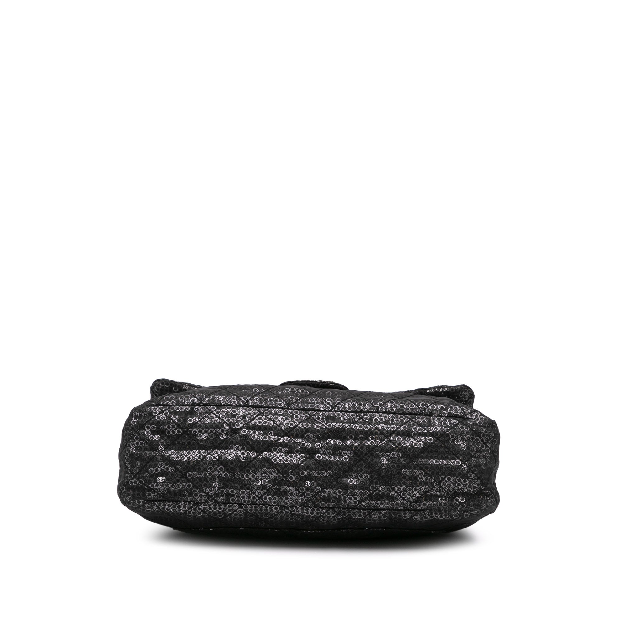 Chanel Maxi Hidden Sequins Mesh Single Flap - image 3