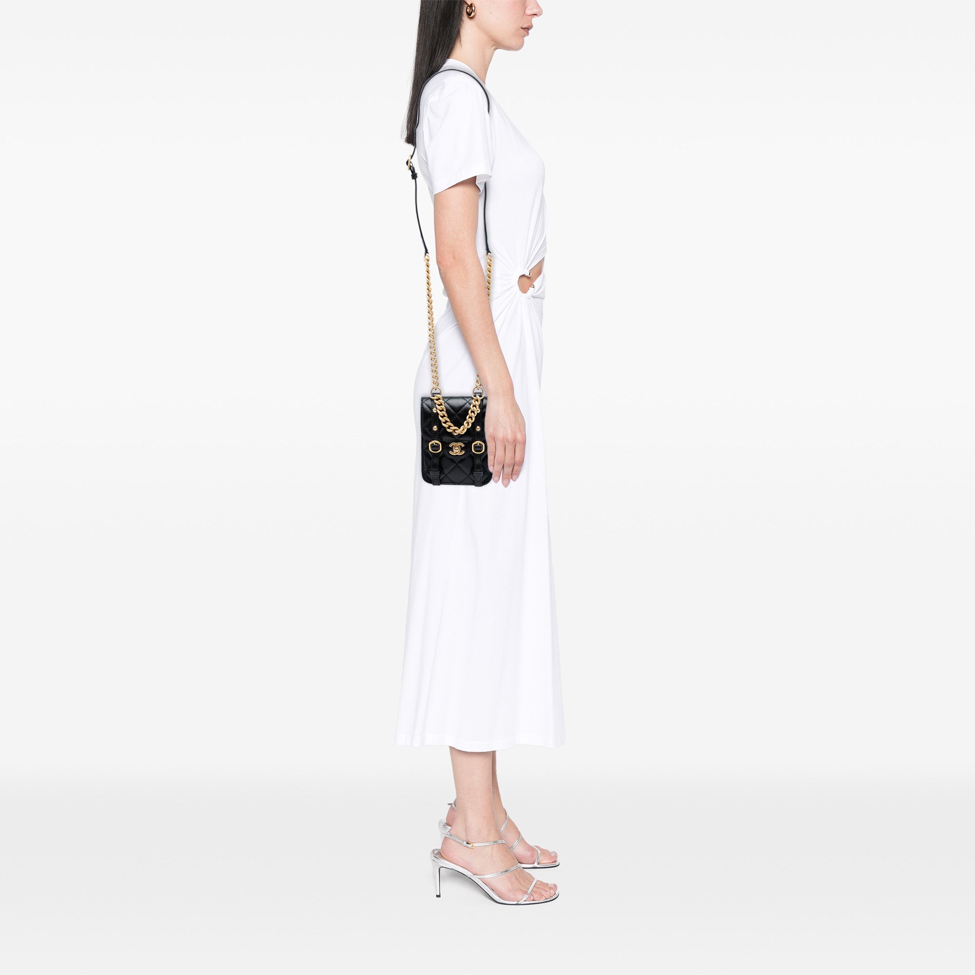Chanel Mini Aged Calfskin City School Flap - image 7