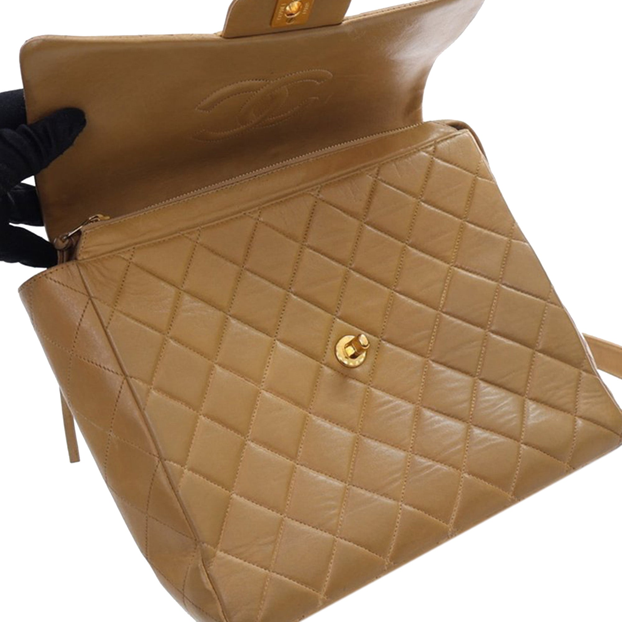 Chanel CC Quilted Calfskin Backpack - image 4
