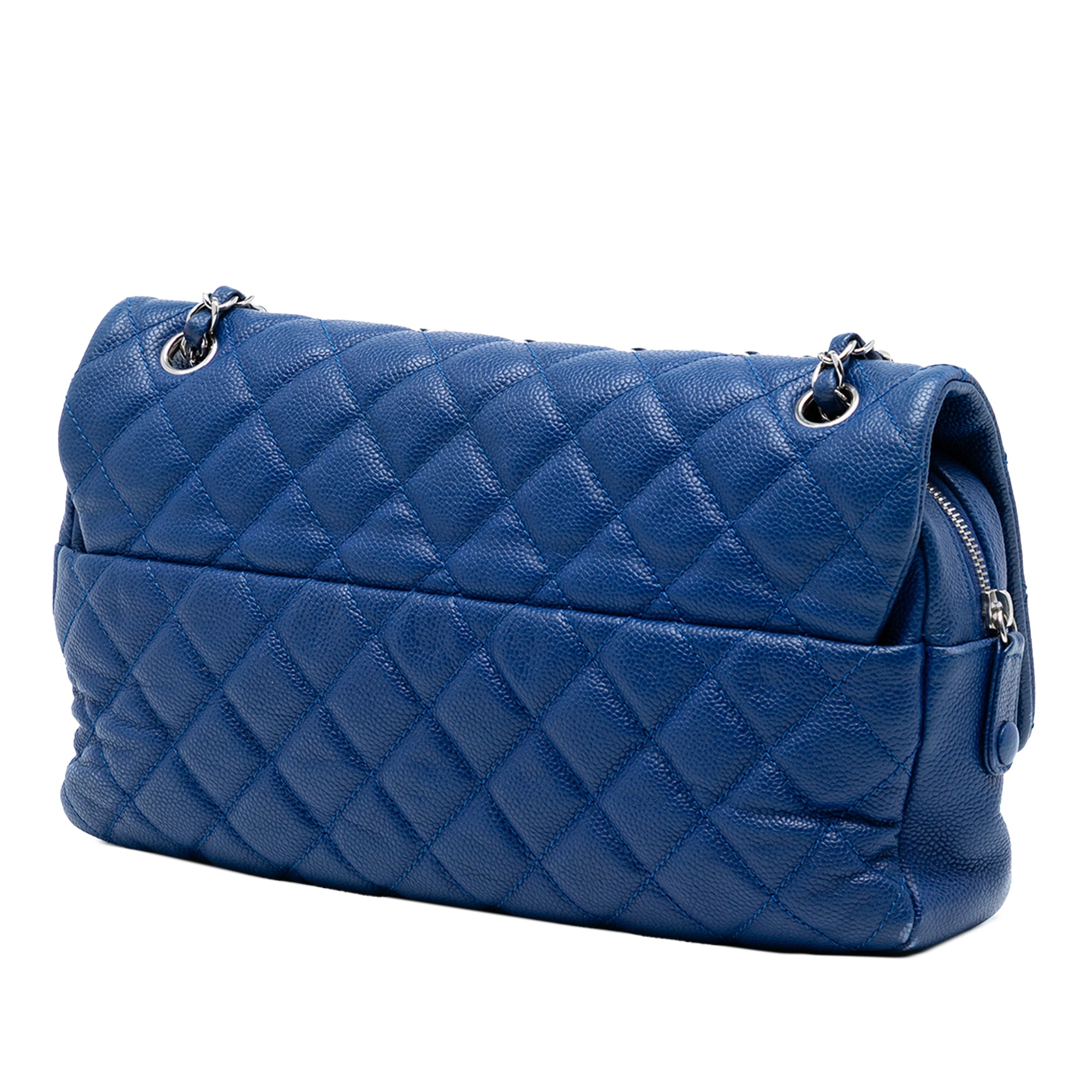 Chanel Jumbo Quilted Caviar Easy Flap - image 2