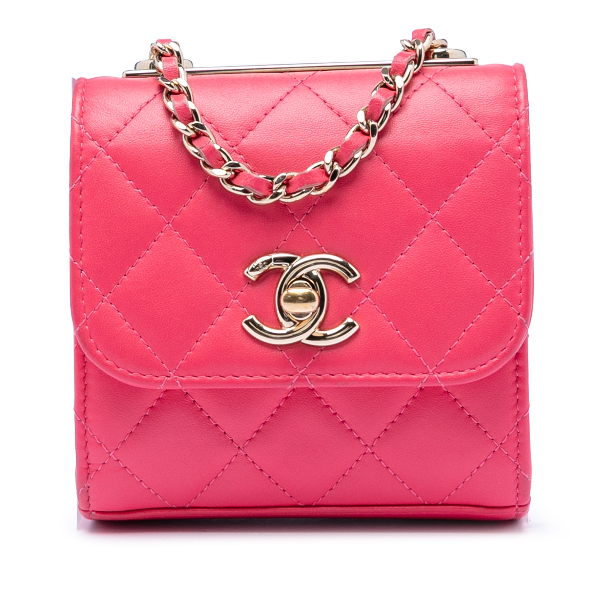 Chanel Mini Quilted Lambskin Trendy CC Clutch With Chain - image 1