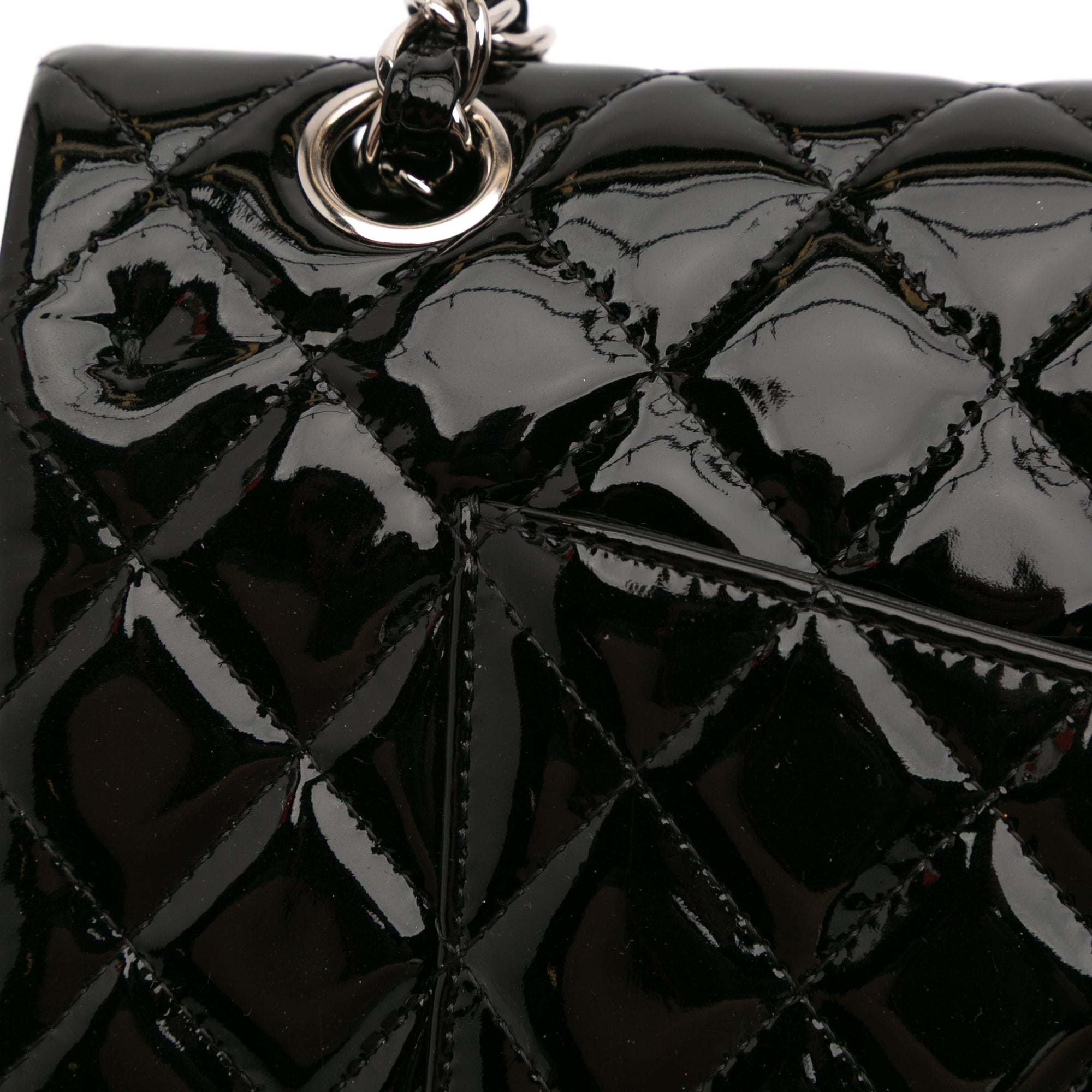 Chanel Medium Classic Patent Double Flap - image 11