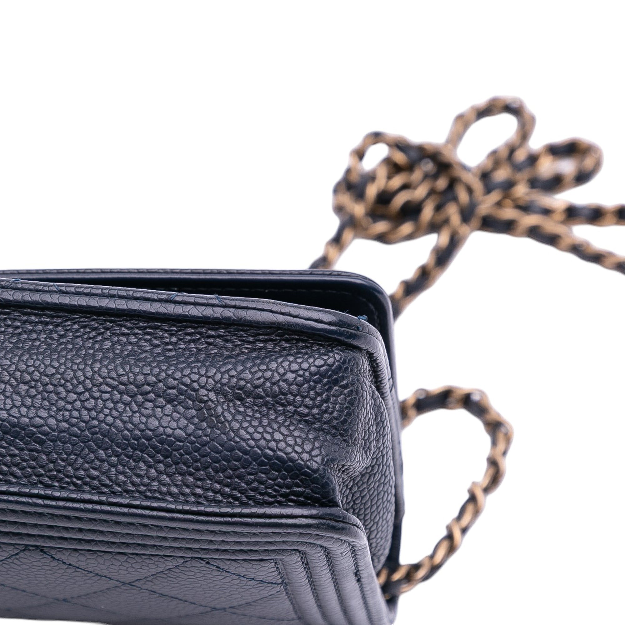 Chanel Quilted Lambskin Boy Wallet On Chain - image 10