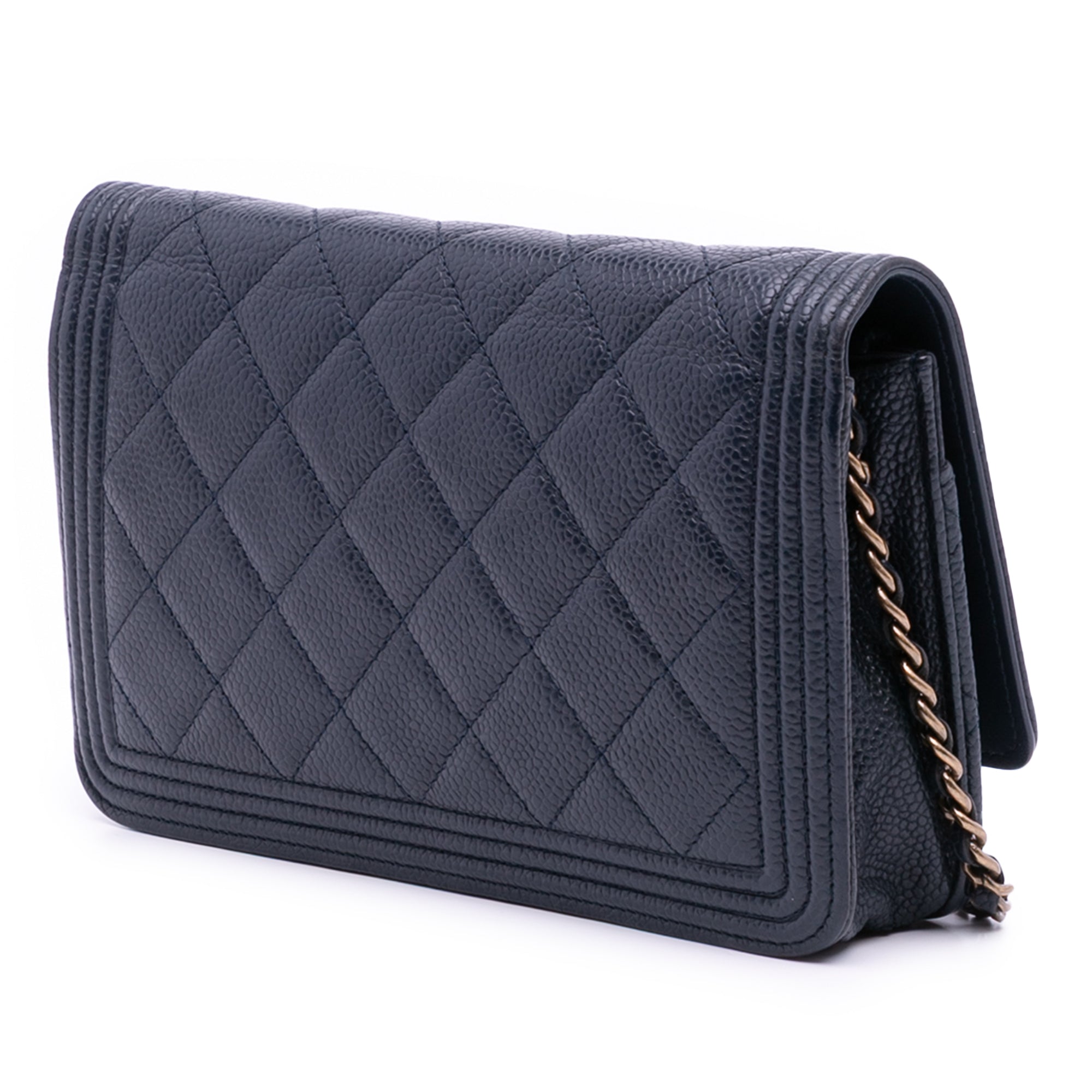 Chanel Quilted Lambskin Boy Wallet On Chain - image 2