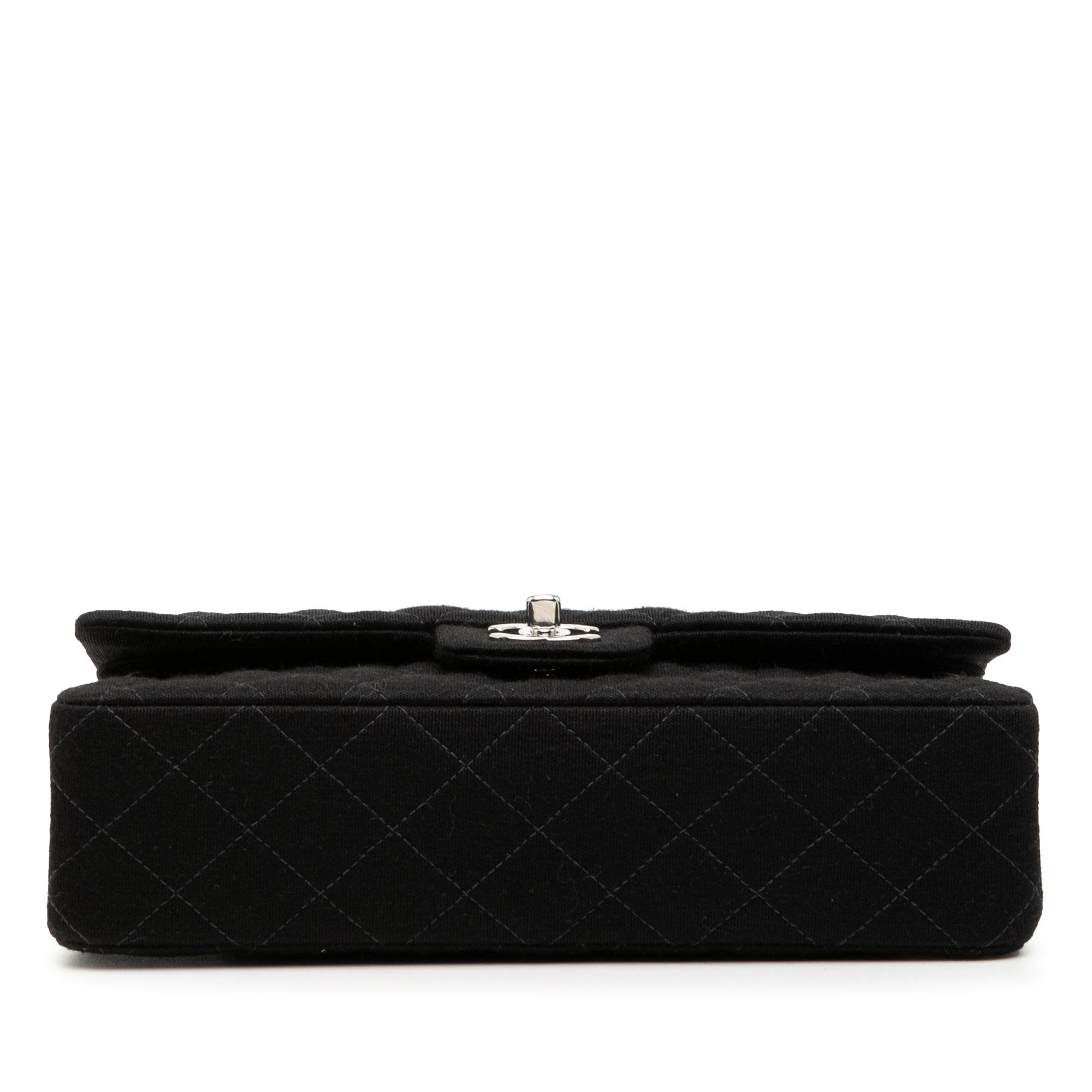 Chanel Medium Classic Jersey Bijoux Chain Double Flap - image 3