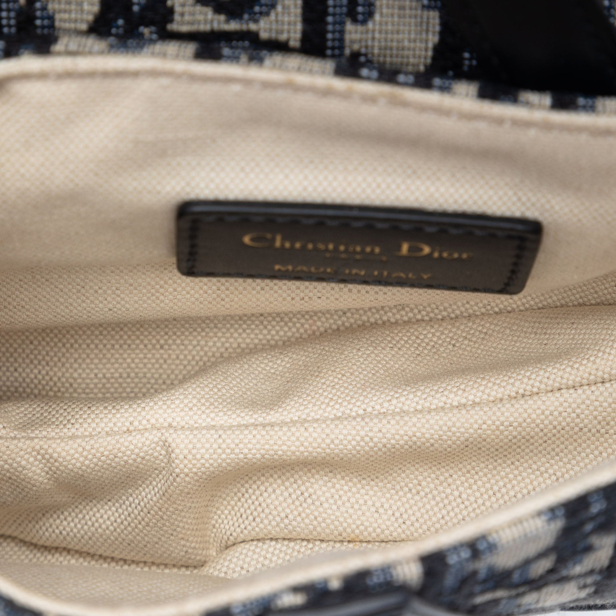 Dior Mini Oblique Canvas Saddle Bag - image 4