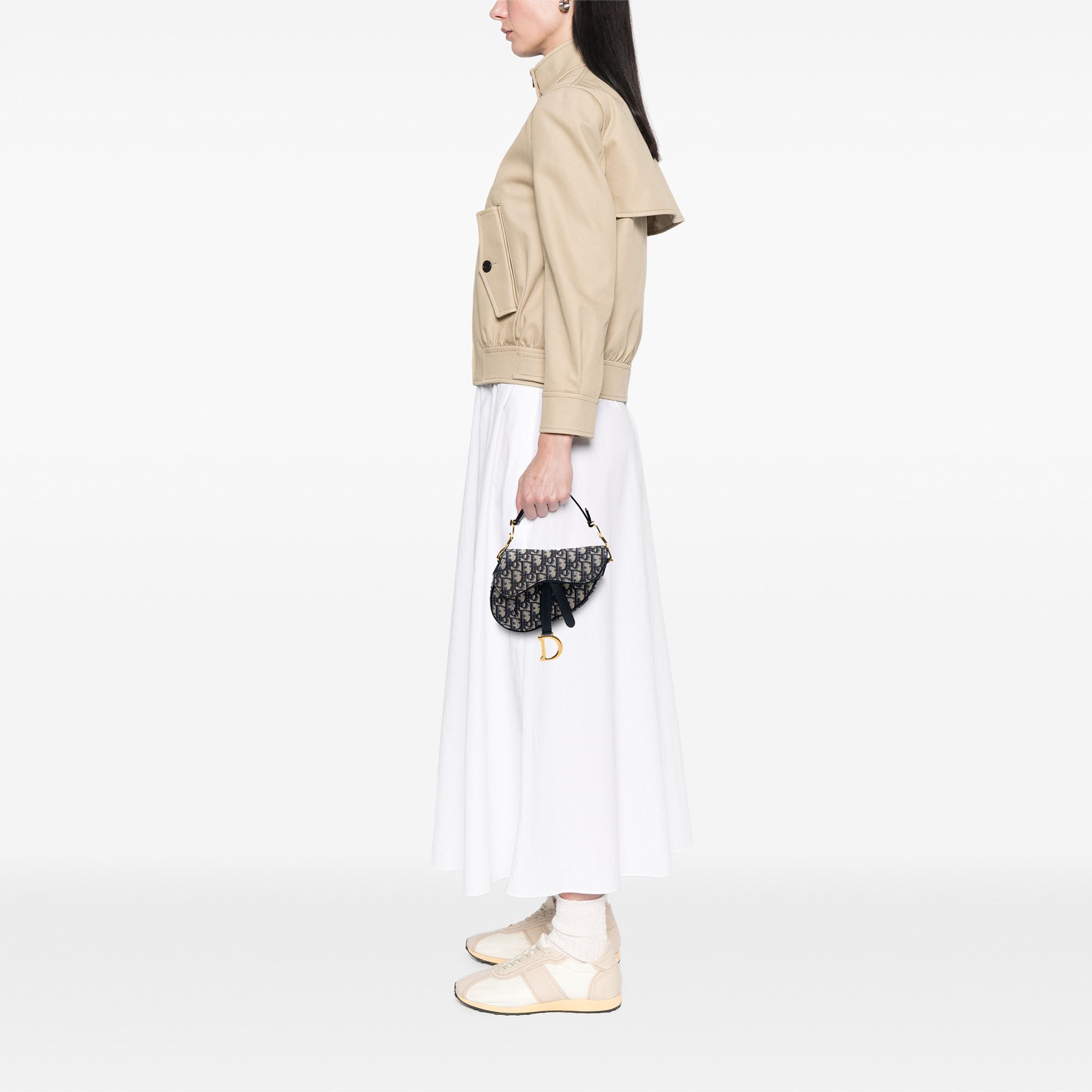 Dior Mini Oblique Canvas Saddle Bag - image 6