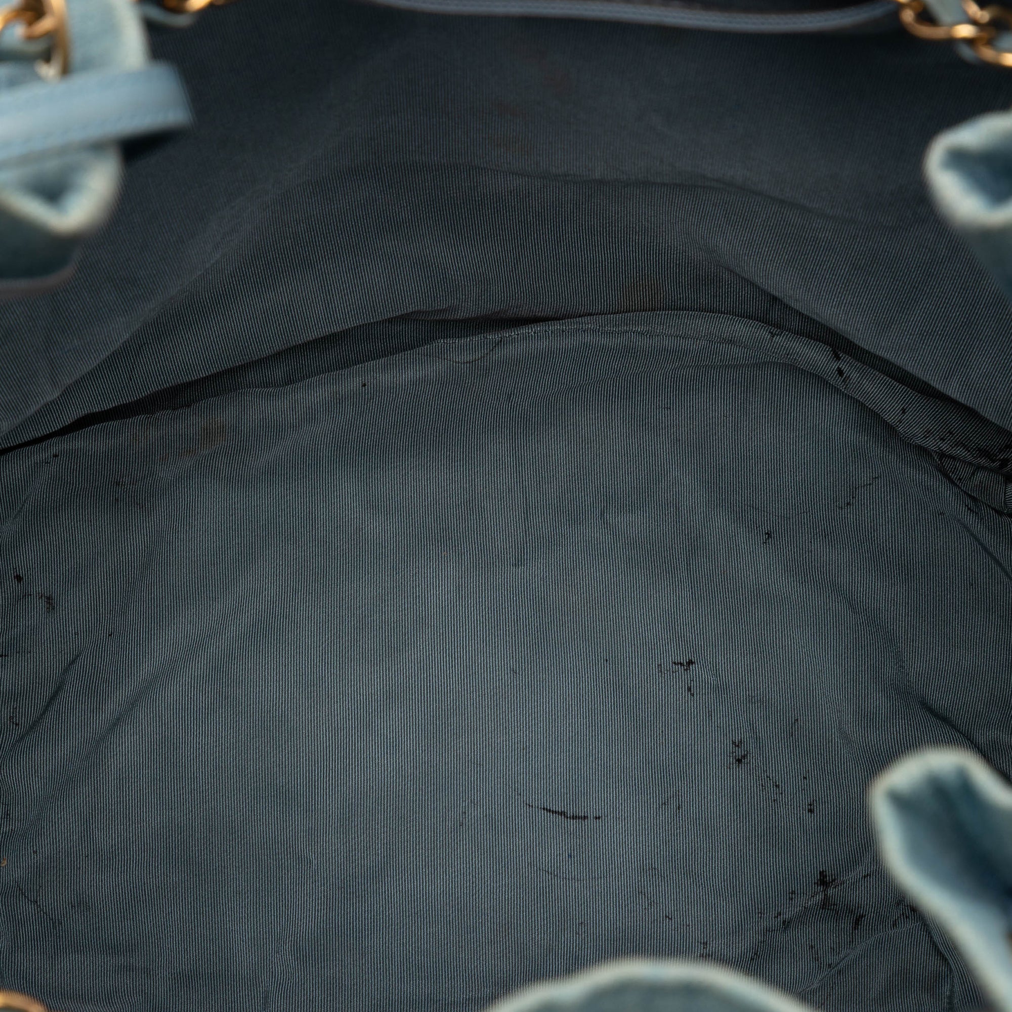 Chanel Quilted Washed Denim Urban Spirit Bucket Bag - image 4