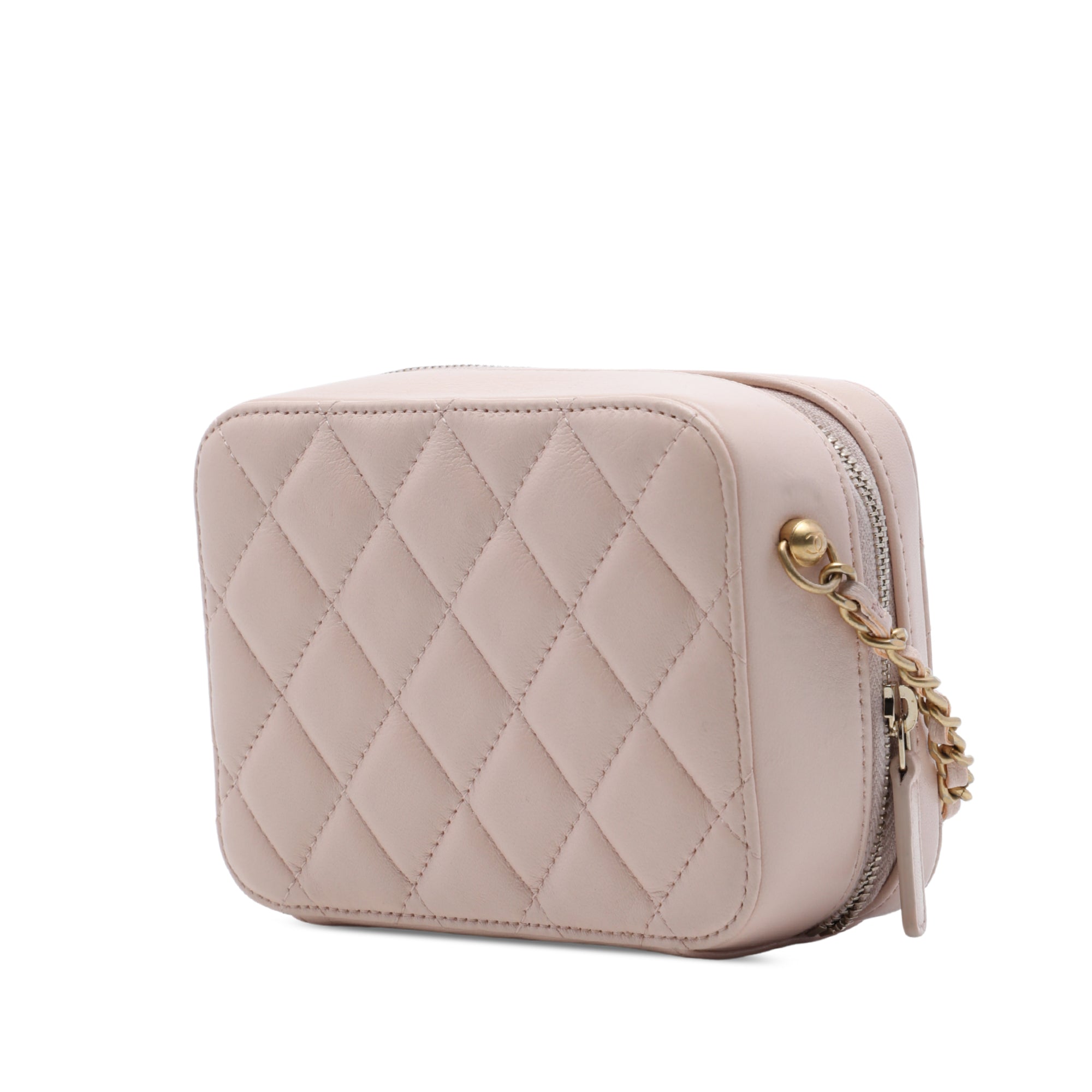 Chanel CC Quilted Lambskin Pearl Crush Camera Bag - image 2
