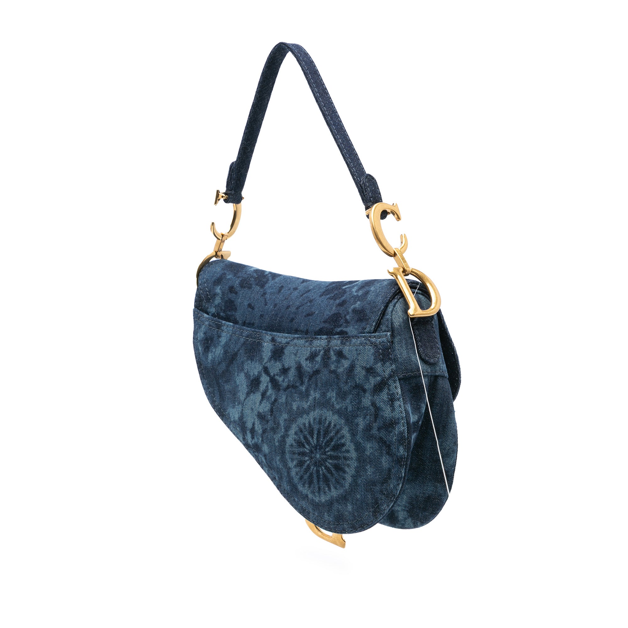 Dior Denim Tie Dye Saddle Bag - image 2