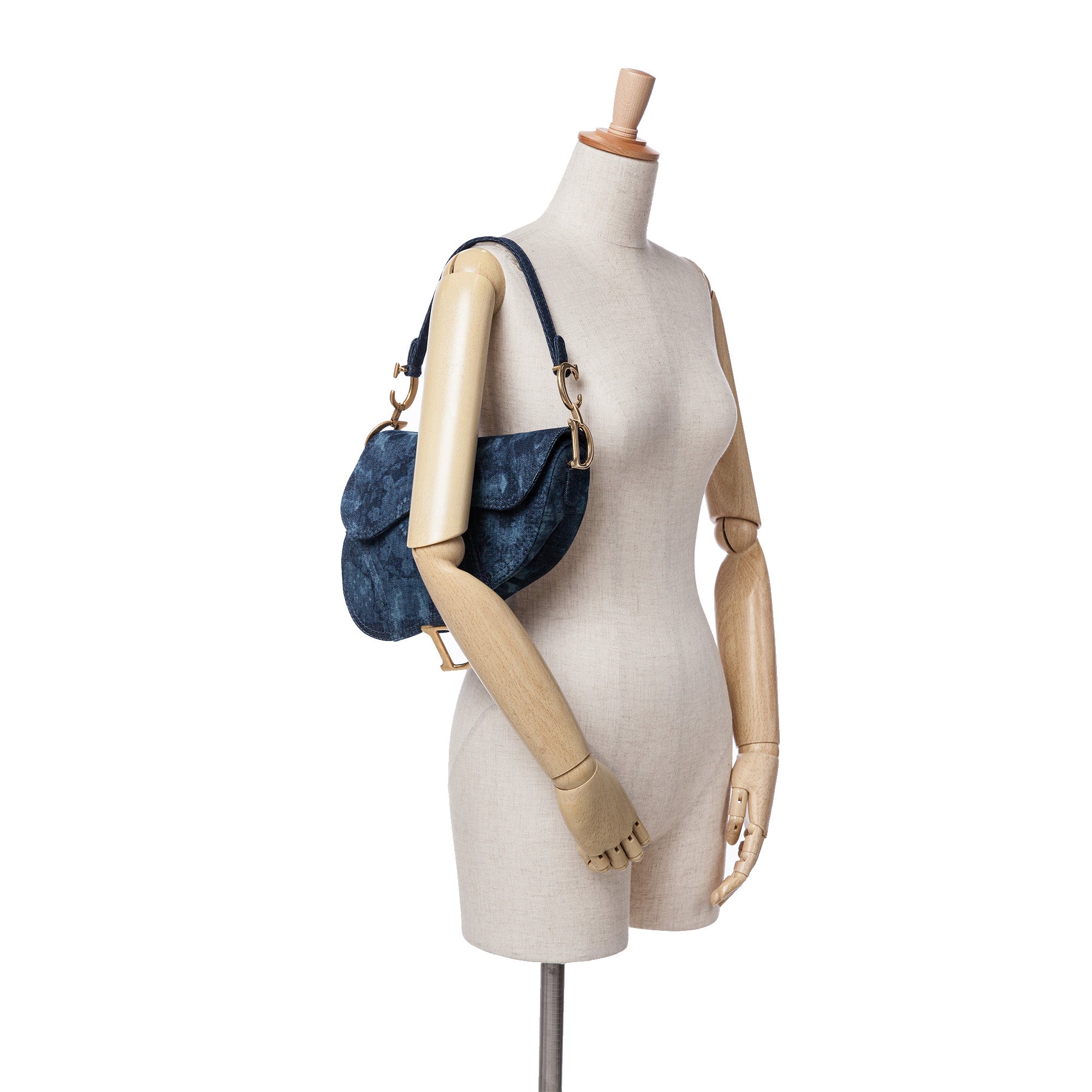 Dior Denim Tie Dye Saddle Bag - image 8